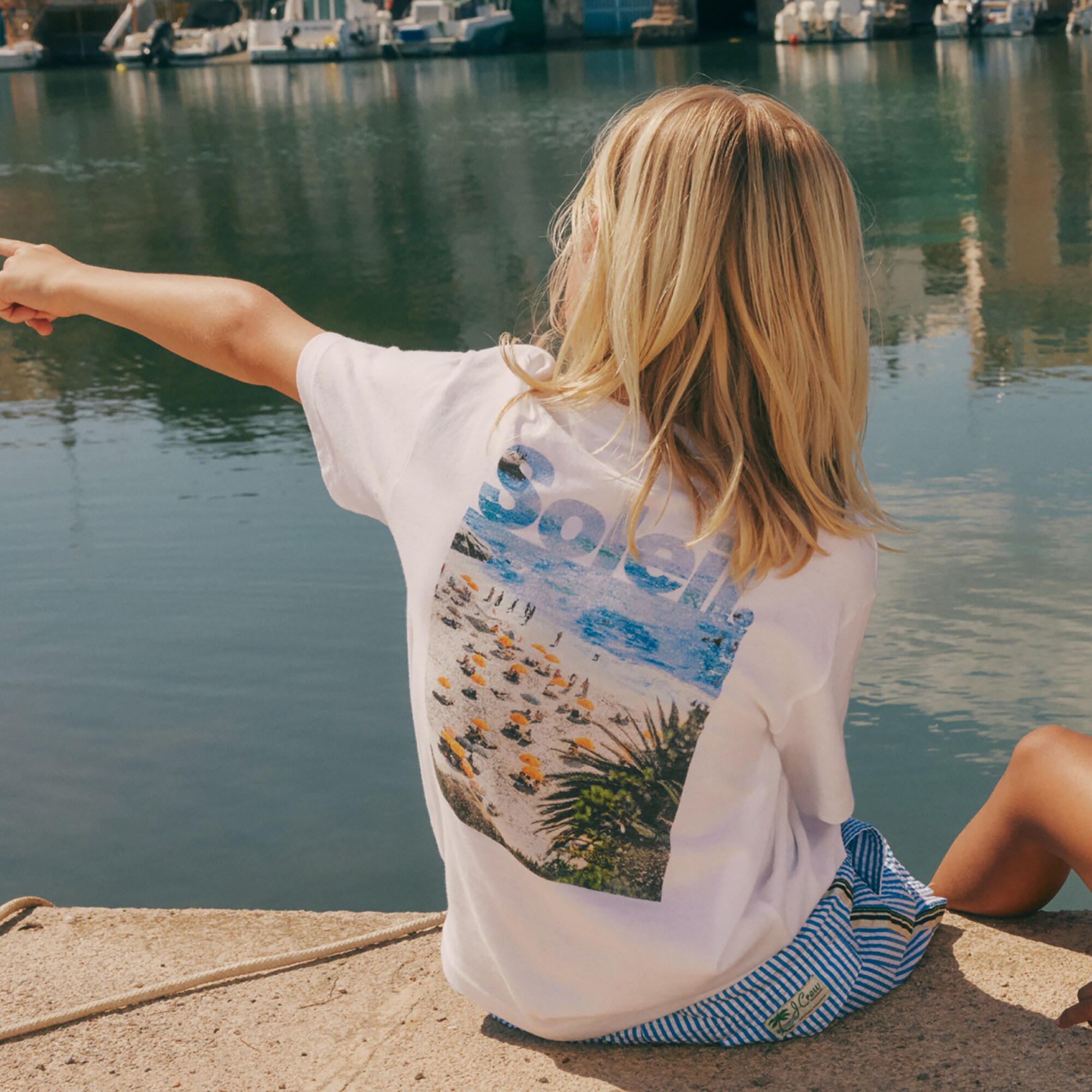  Kids' short-sleeve "Soleil" graphic T-shirt