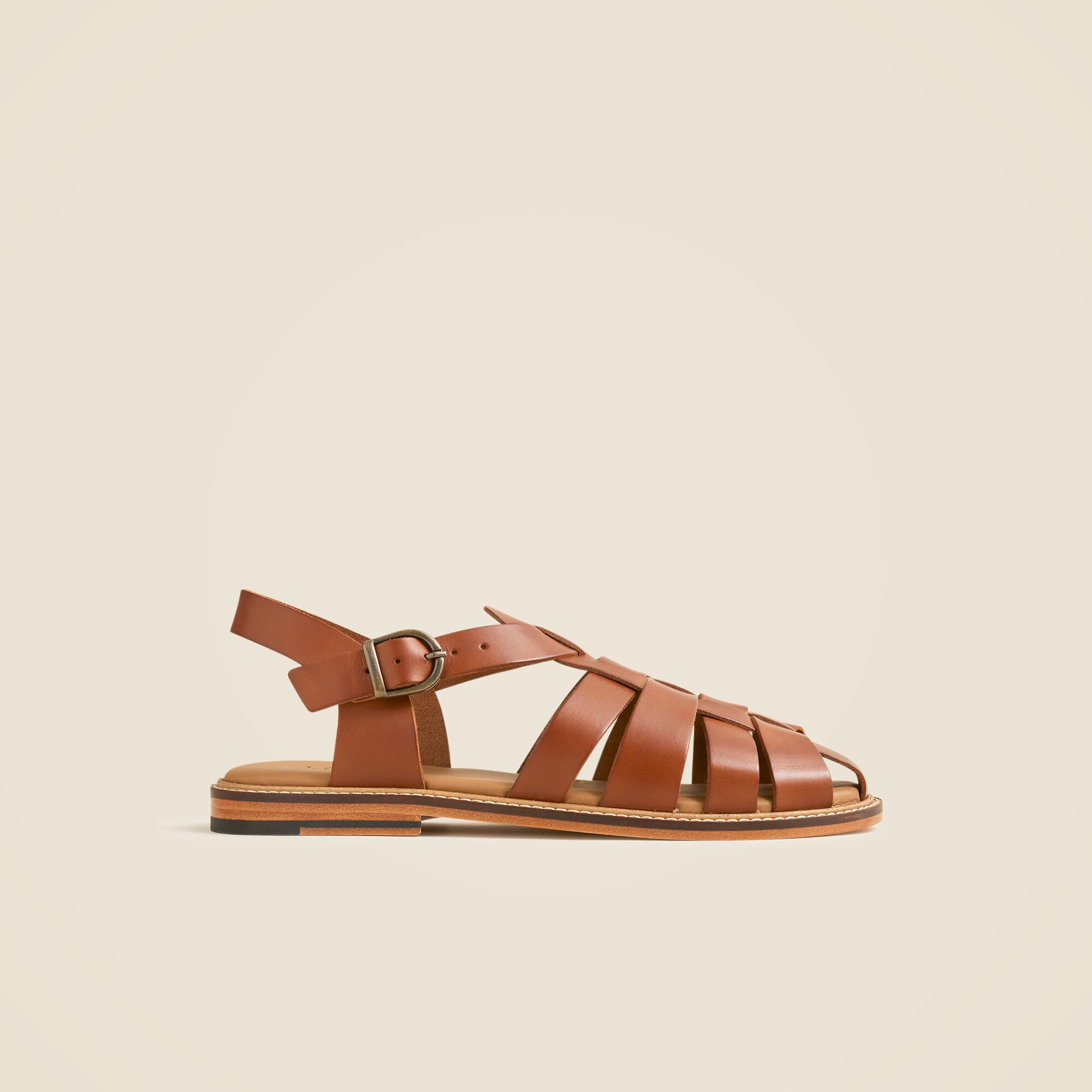 Fisherman sandals in leather