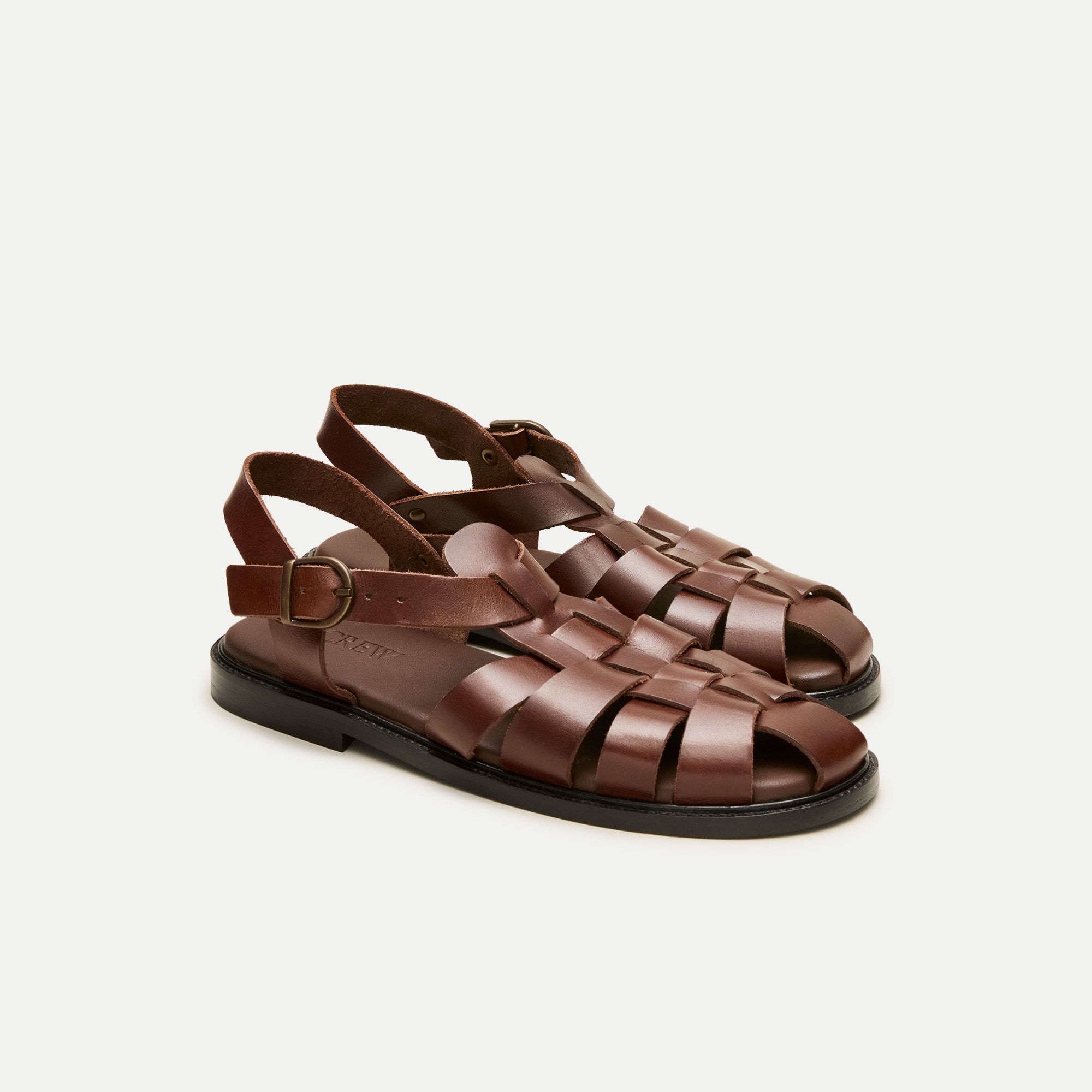 Fisherman sandals in leather