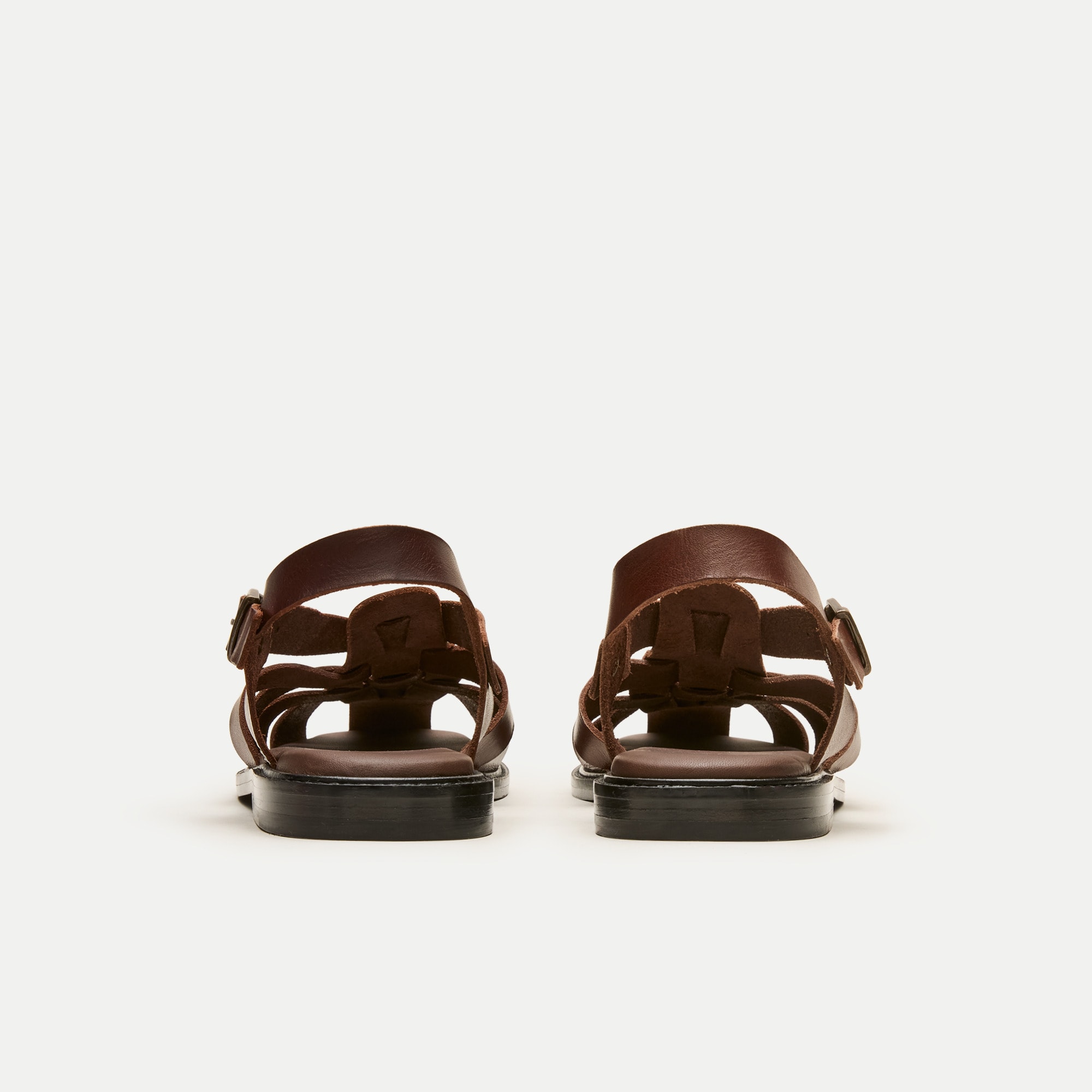 Fisherman sandals in leather