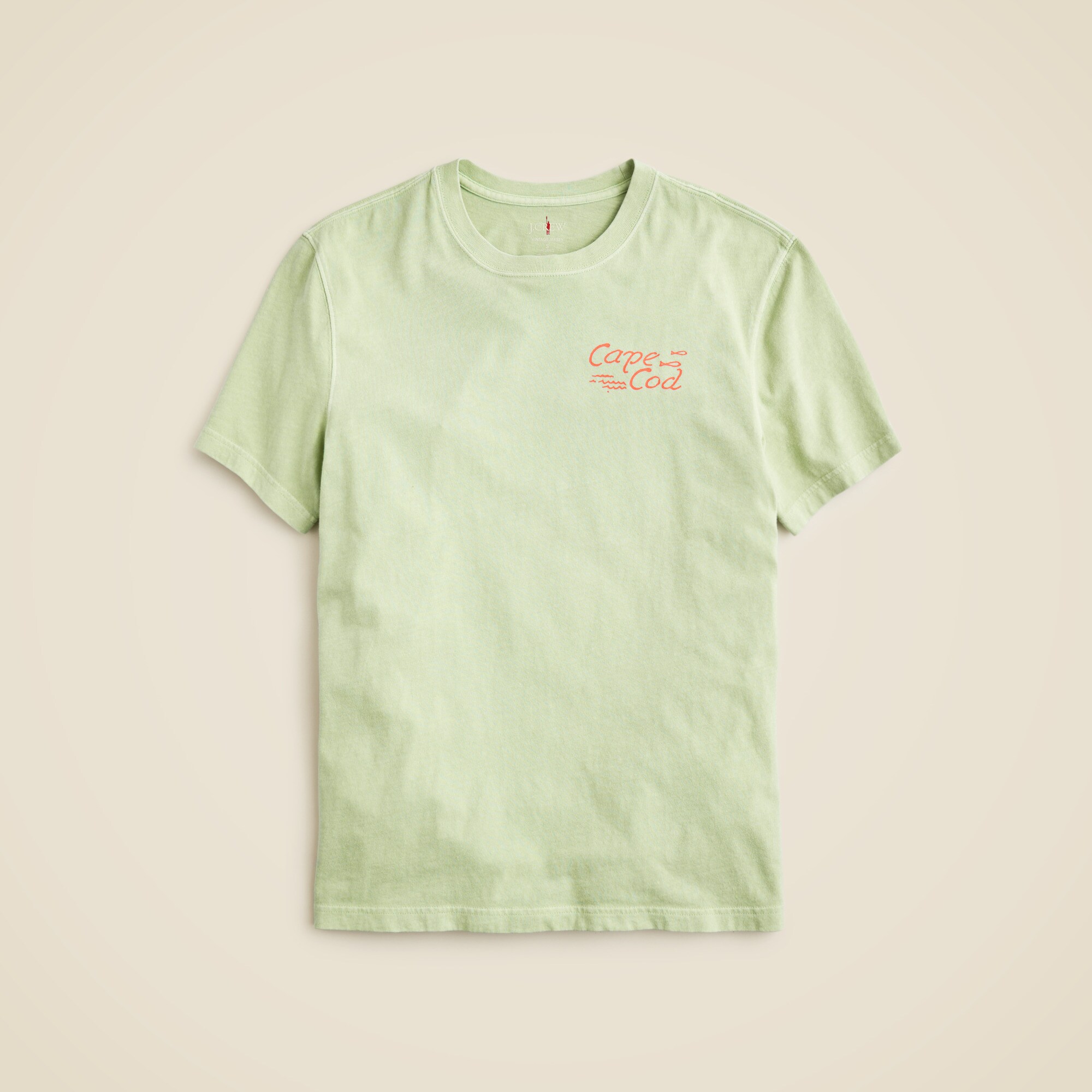 Vintage-wash Cotton Graphic T-shirt For Men | J.Crew