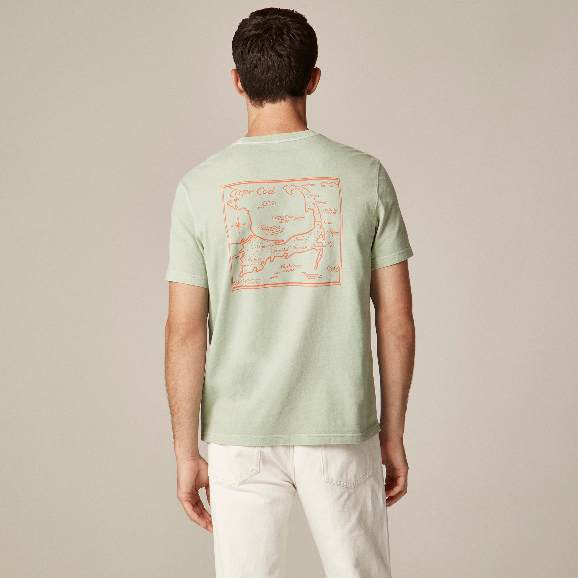 Vintage-wash cotton graphic T-shirt