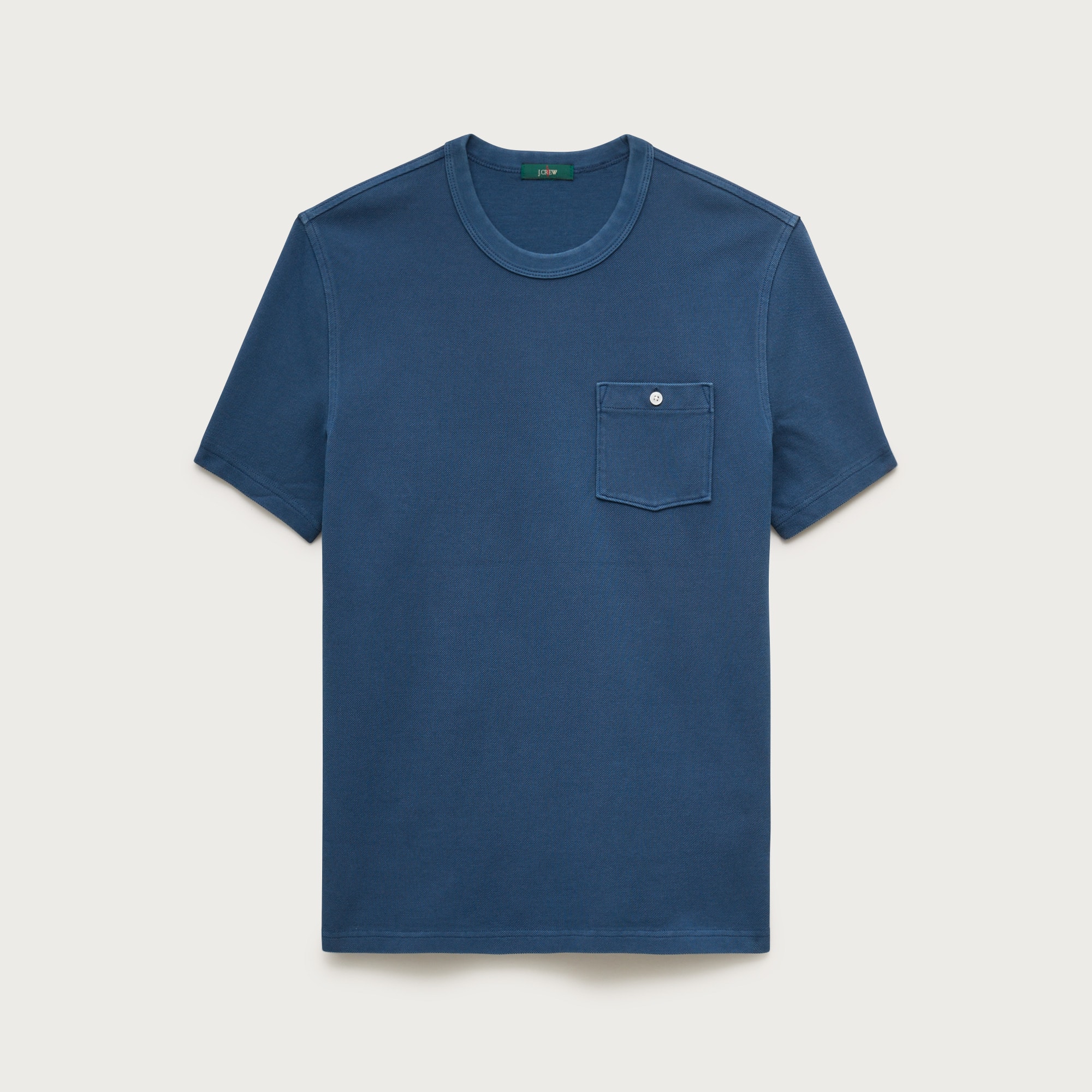 Washed piqué pocket T-shirt