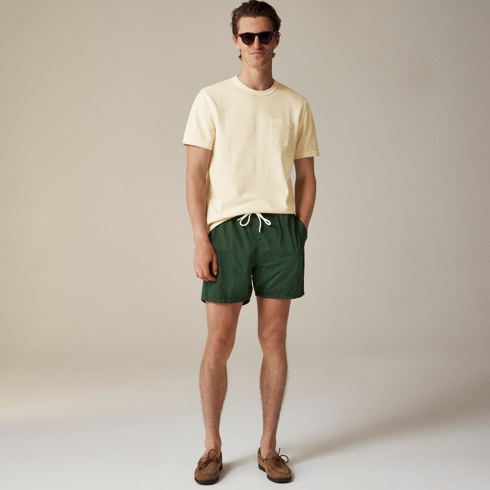 Washed piqué pocket T-shirt