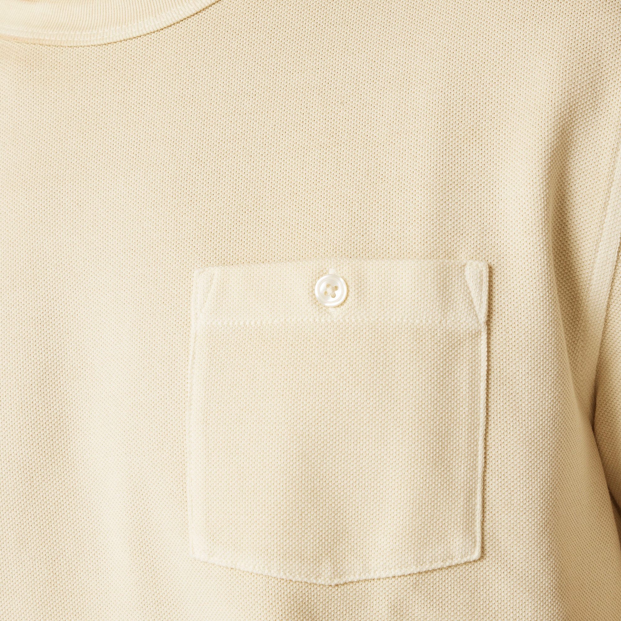 Washed piqué pocket T-shirt