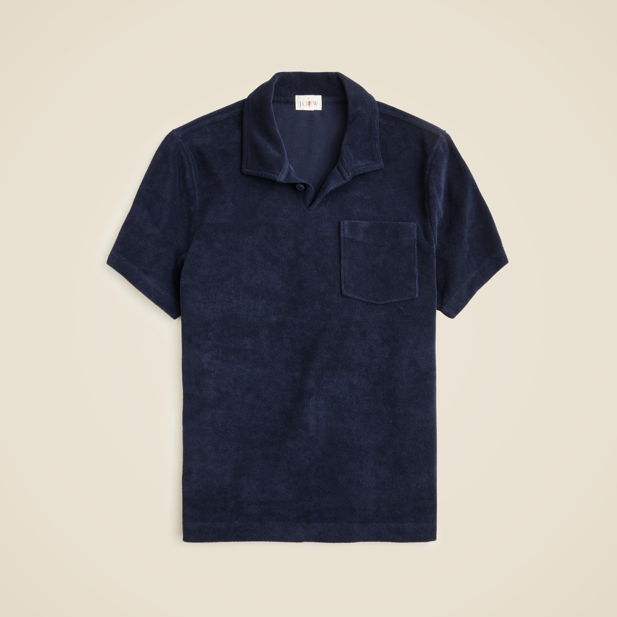 【Rest & Recreation】★TERRY POLO SHIRT★ Black Terry Polo Shirt – MARDA SWIMWEAR