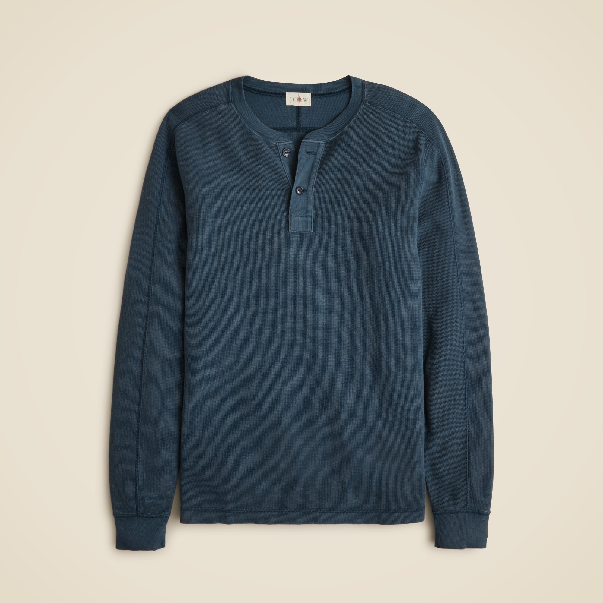  Linen-cotton blend henley