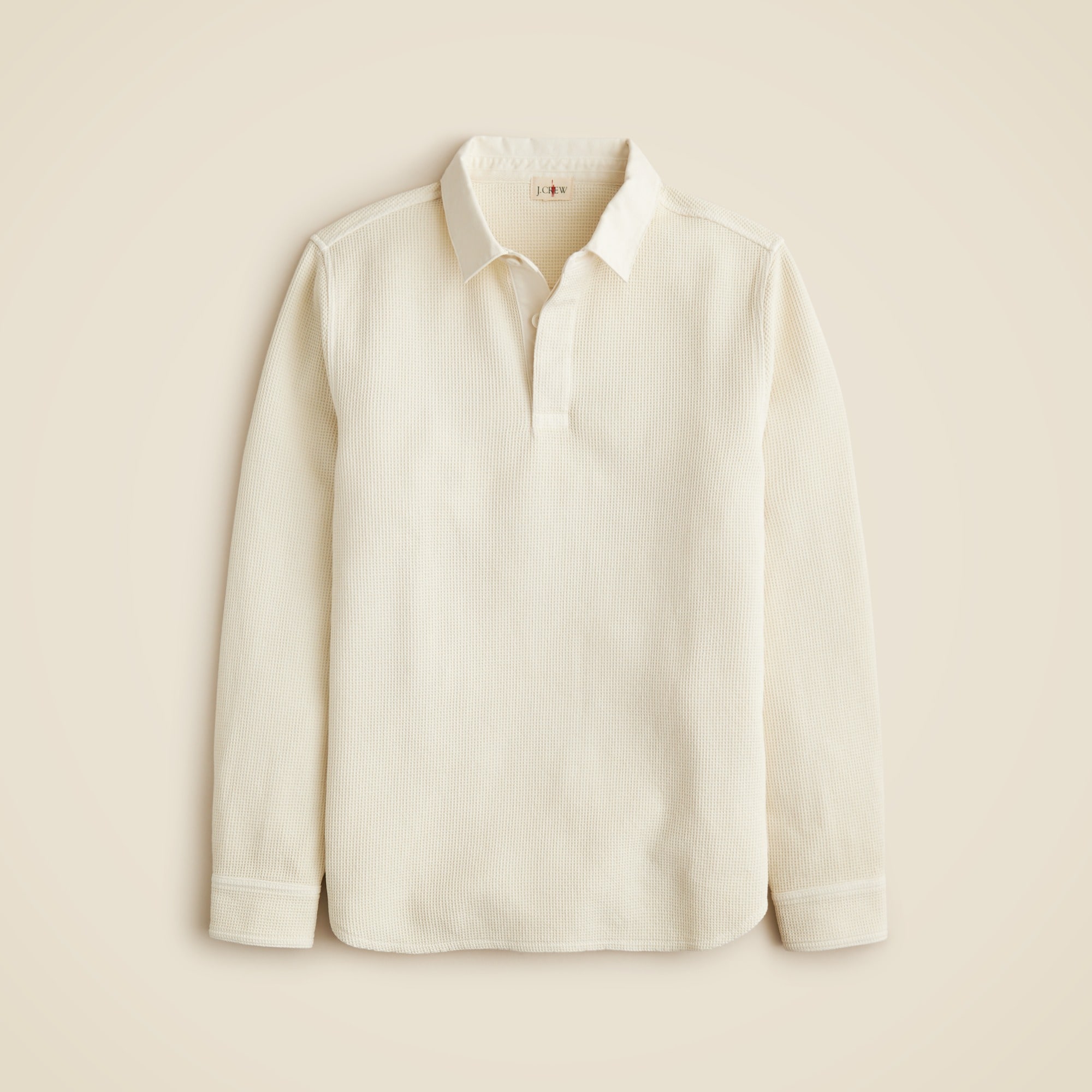 mens Waffle-knit rugby shirt