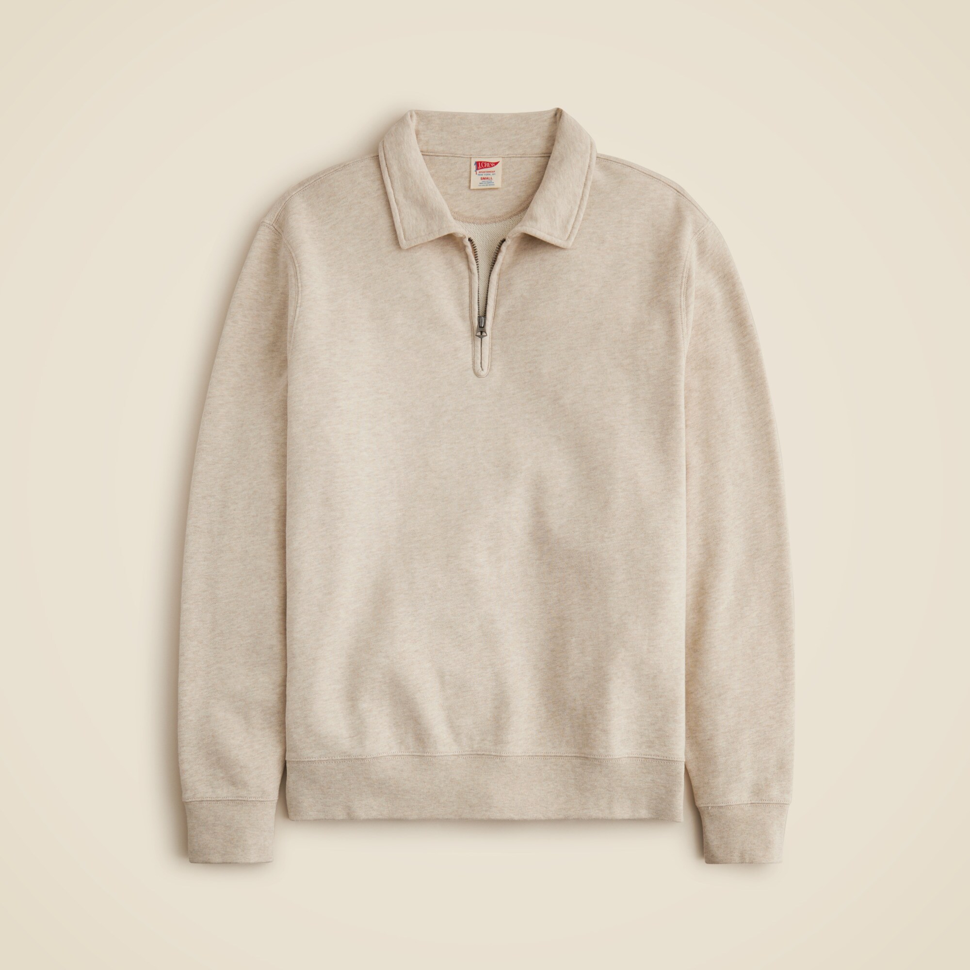 Lightweight French Terry Half-zip Sweatshirt For Men | J.Crew