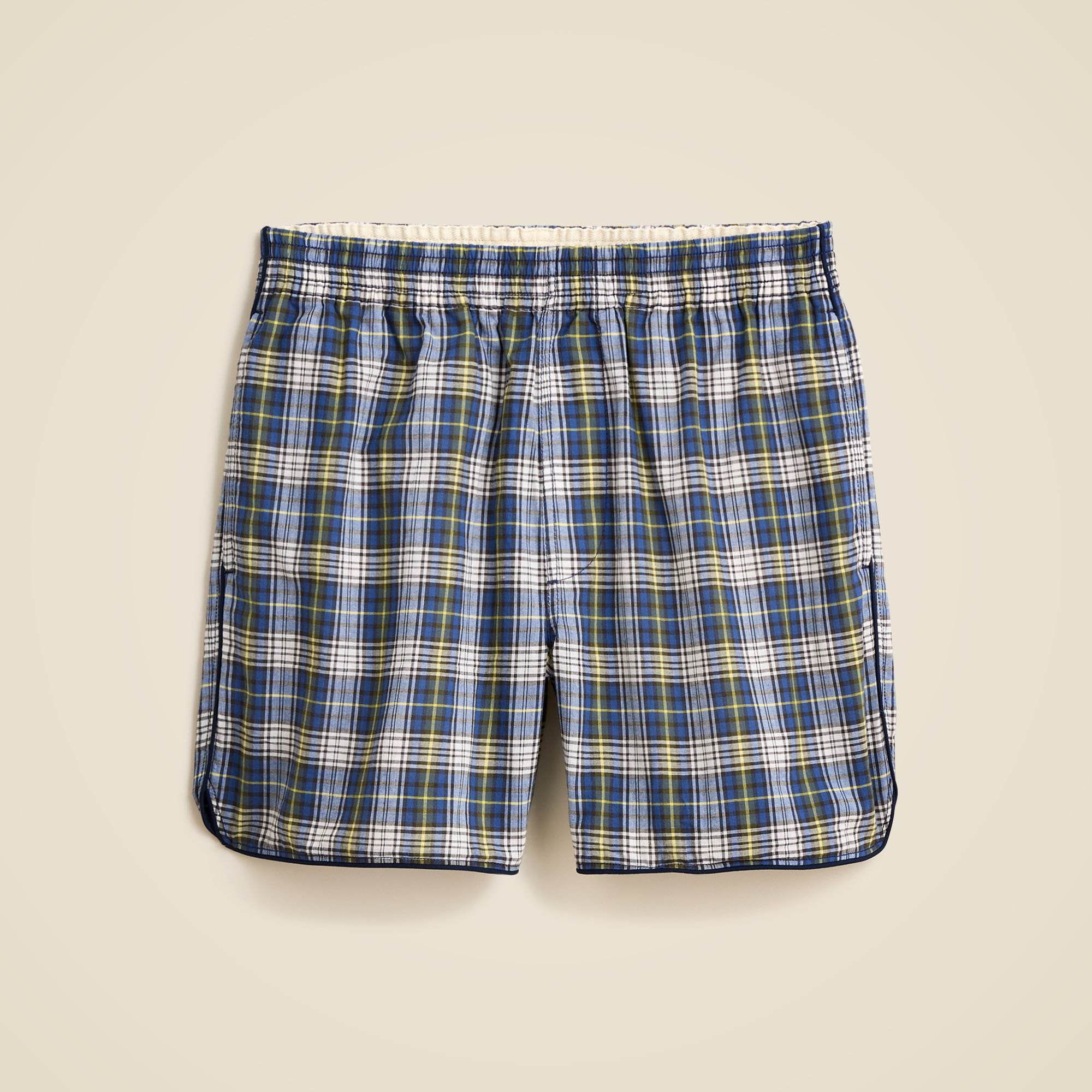 5" cotton short with piping