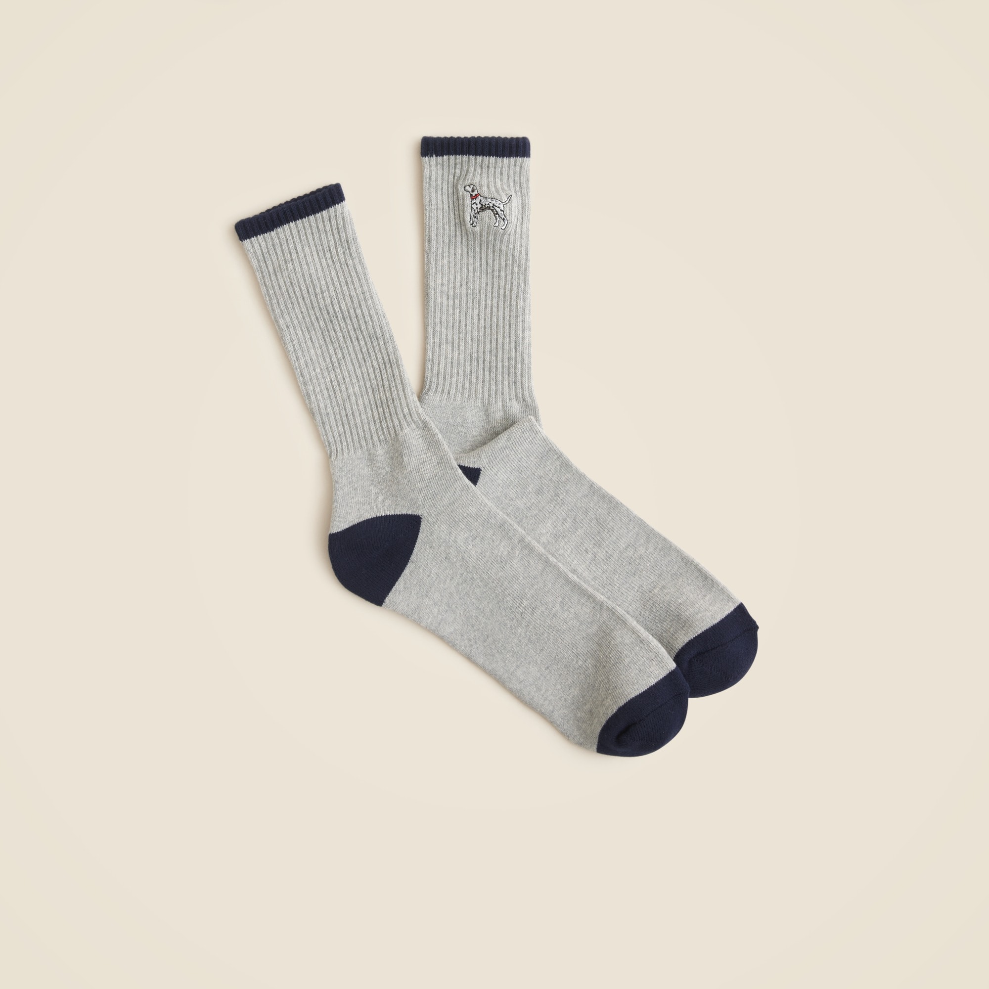 mens Dalmatian athletic crew socks