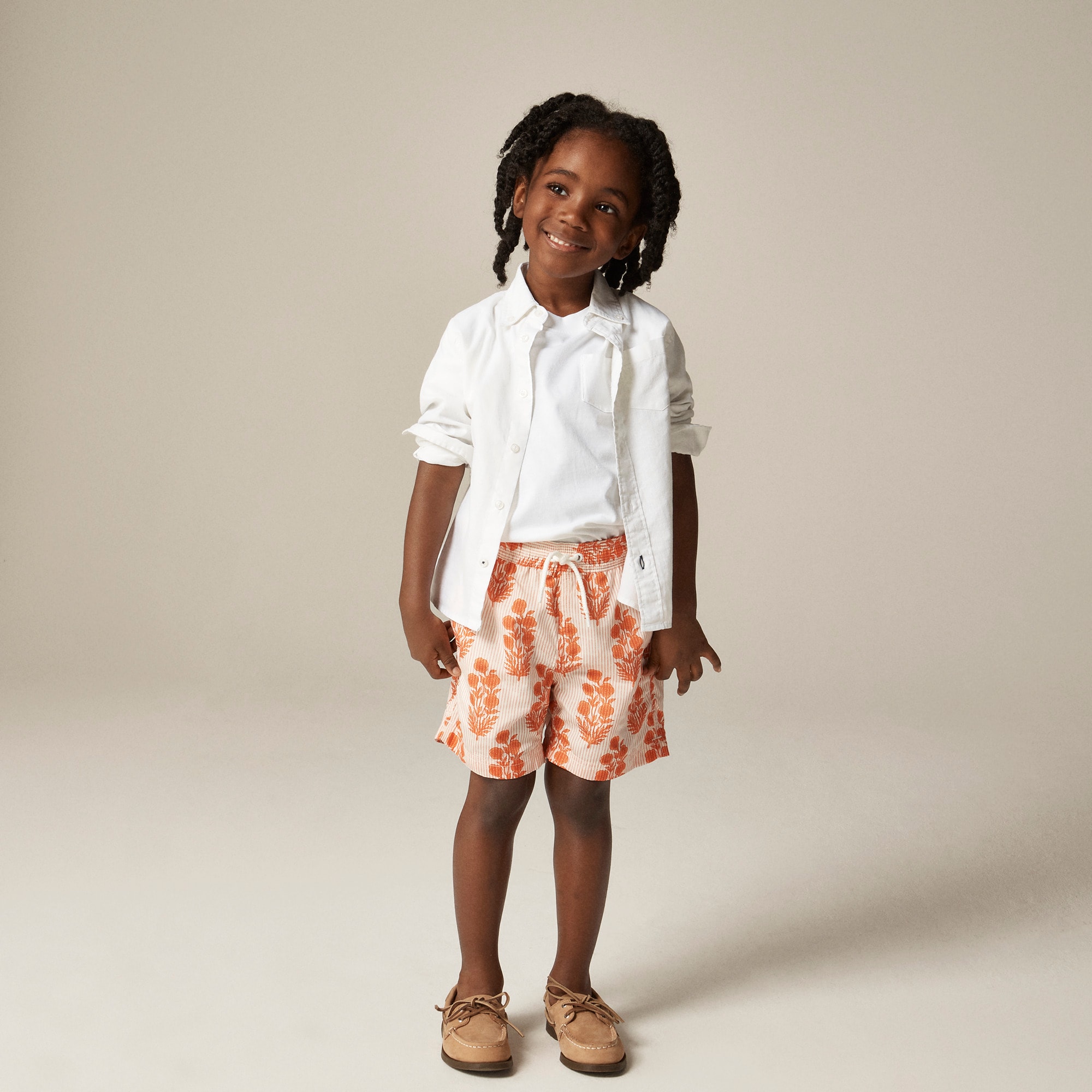 boys SZ Blockprints&trade; X Crewcuts swim trunk with UPF 50+