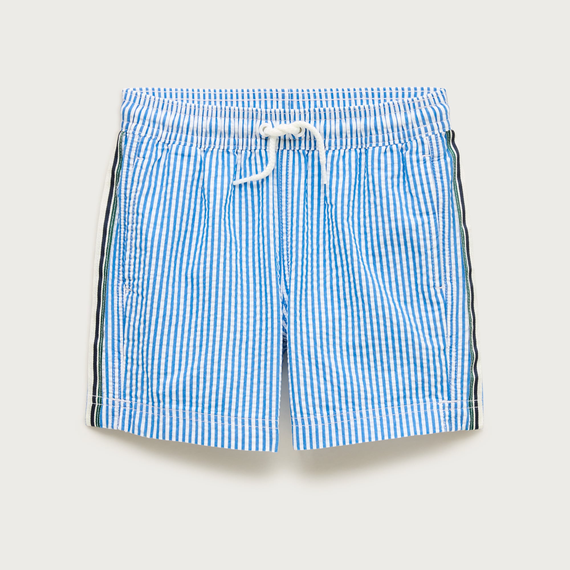 Boys' seersucker swim trunk from J.Crew - $32.50