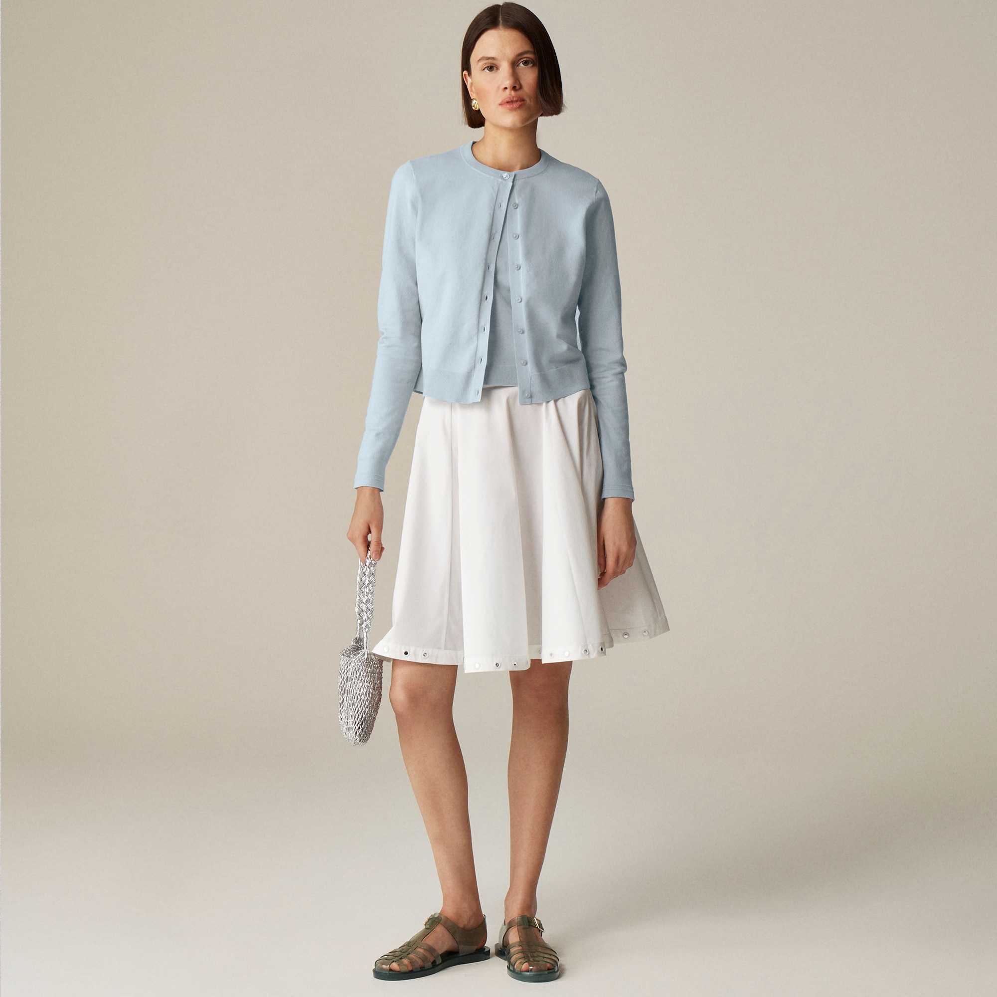 New Jackie cardigan in premium ultra-fine cotton