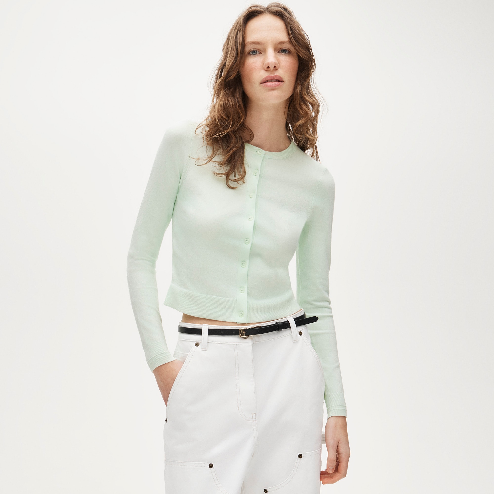 New Jackie Cardigan In Premium Ultra-fine Cotton Blend For Women
