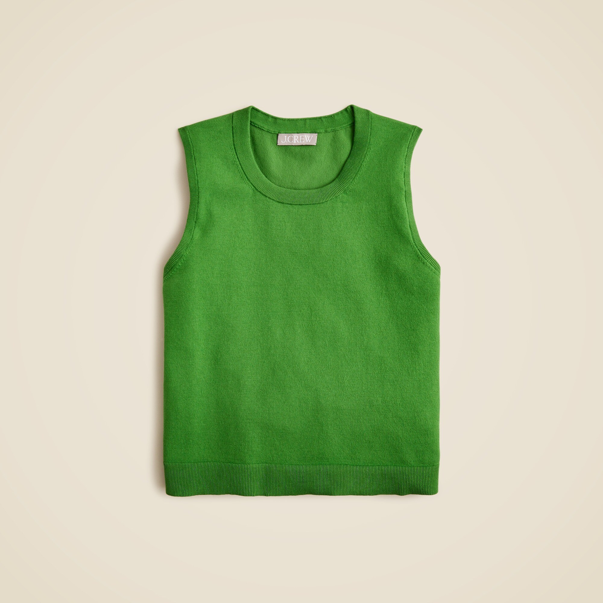 Sweater shell in premium ultra-fine cotton blend