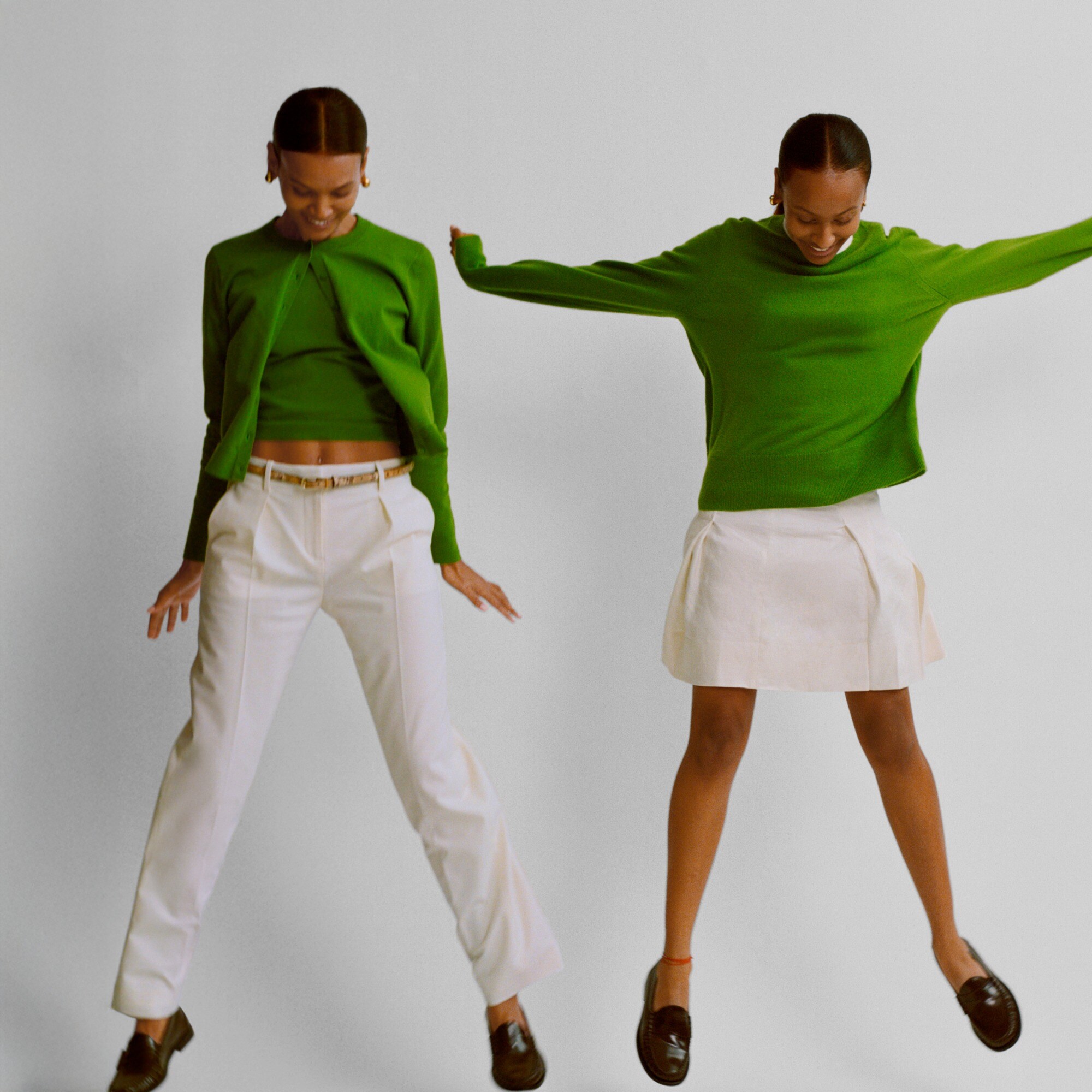 Sweater shell in premium ultra-fine cotton blend
