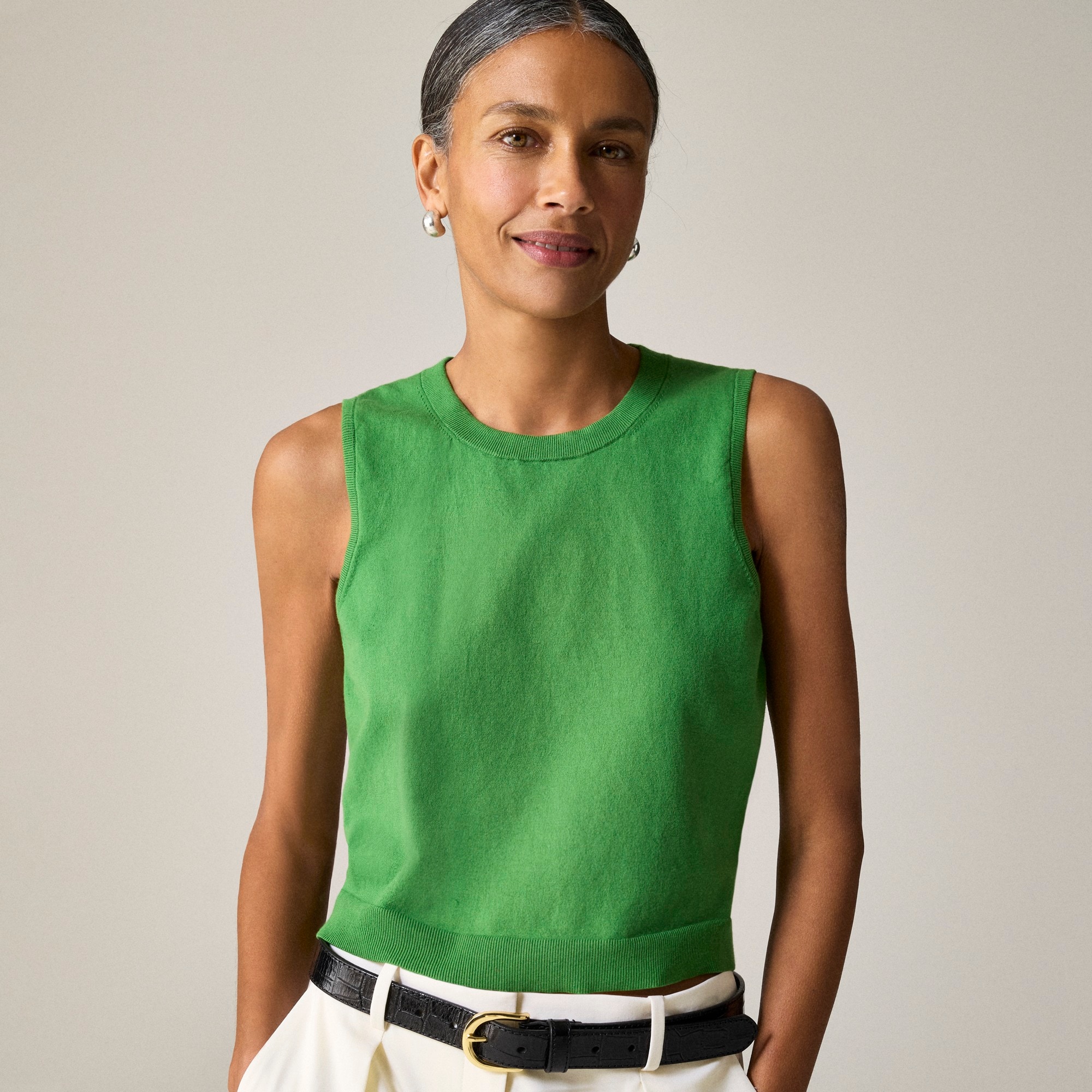 womens Sweater shell in premium ultra-fine cotton