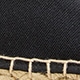Made-in-Spain T-strap espadrille flats in canvas BLACK