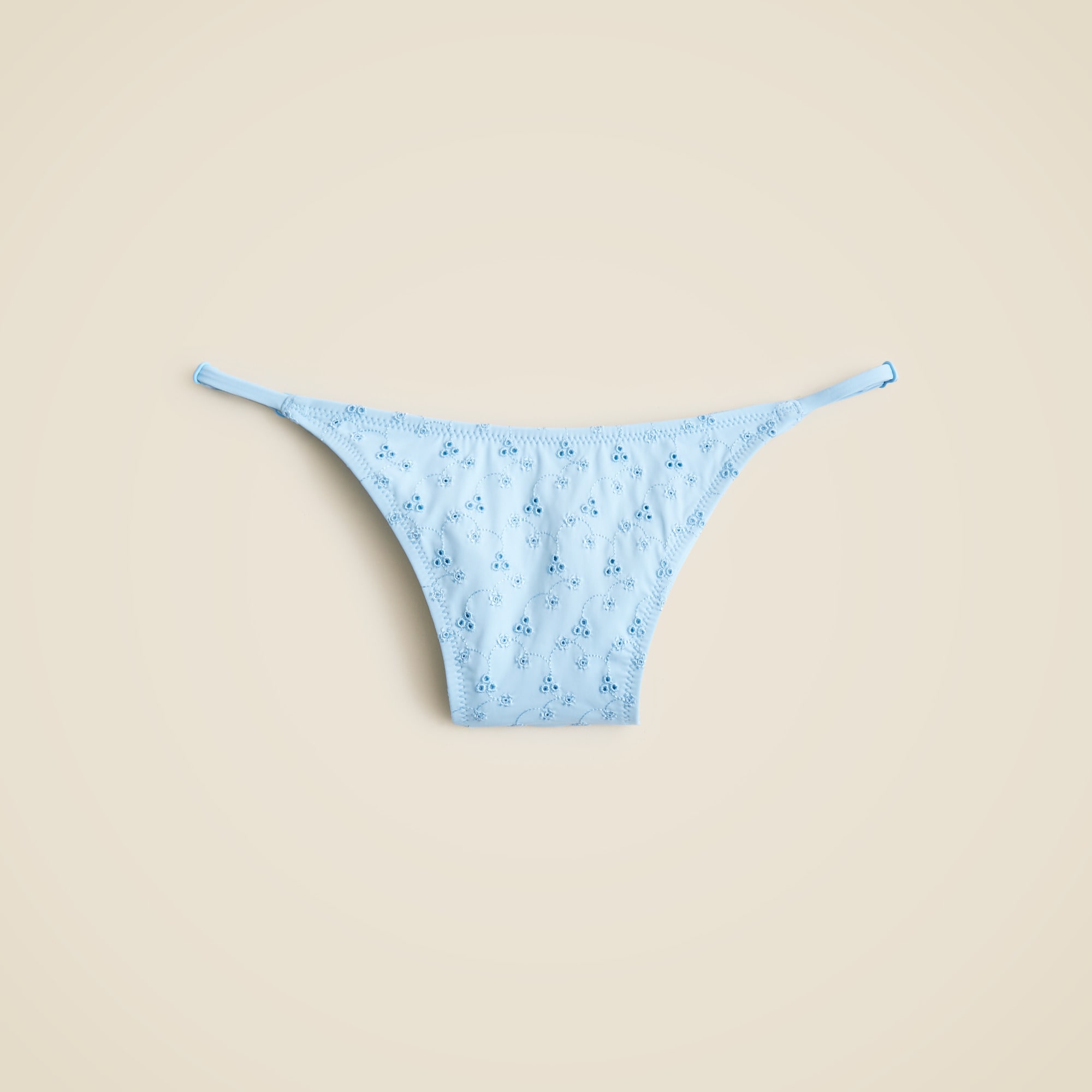 Eyelet '90s no-tie string bikini bottom - image 4