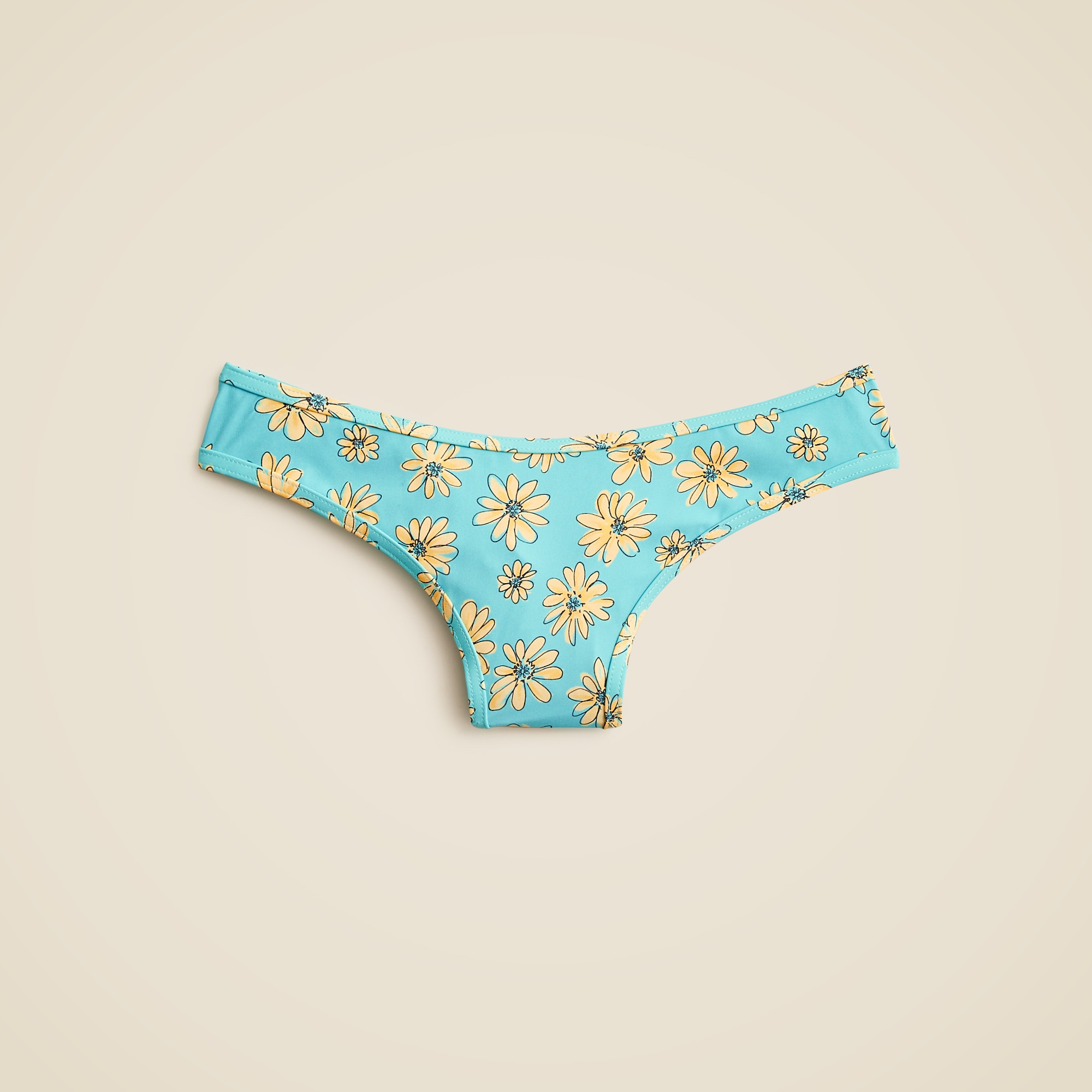 Ronnie bikini bottom in retro daisy print