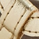 Carsen Made-in-Italy toe-ring sandals in leather WHITE GOLD