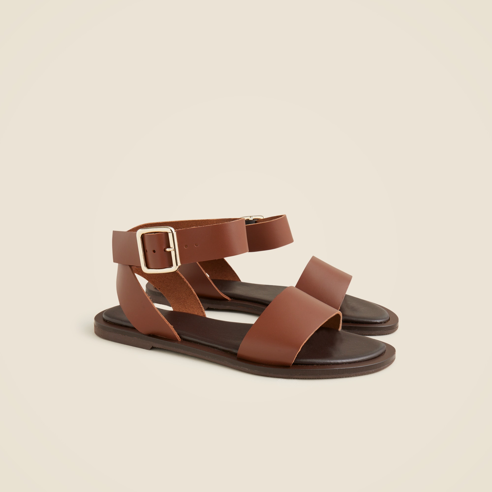 Carsen Made-in-Italy ankle-strap sandals in leather