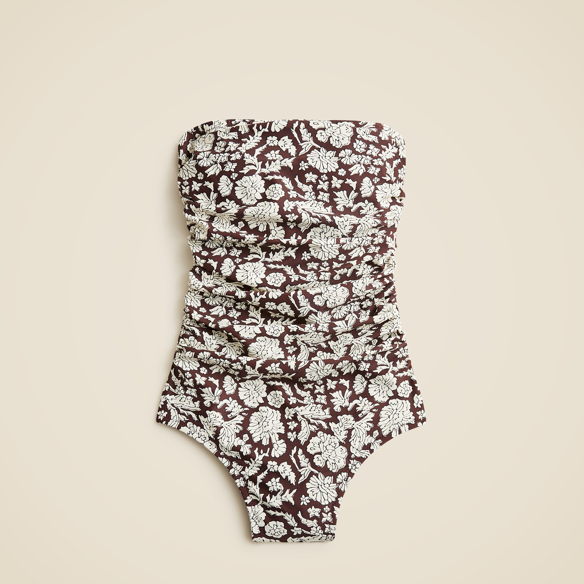 SZ Blockprints™ X J.Crew Gemma Ruched Bandeau One-piece For Women