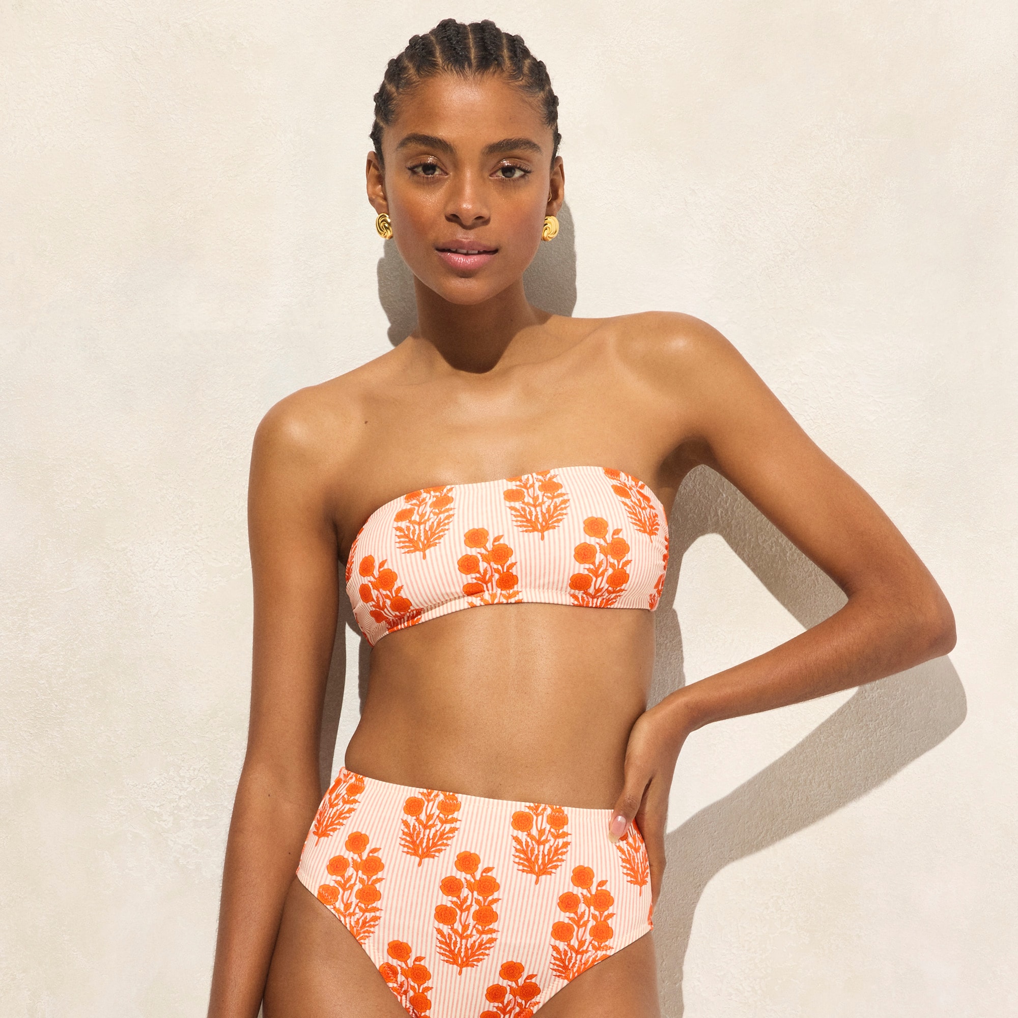 womens SZ Blockprints&trade; X J.Crew bandeau bikini top