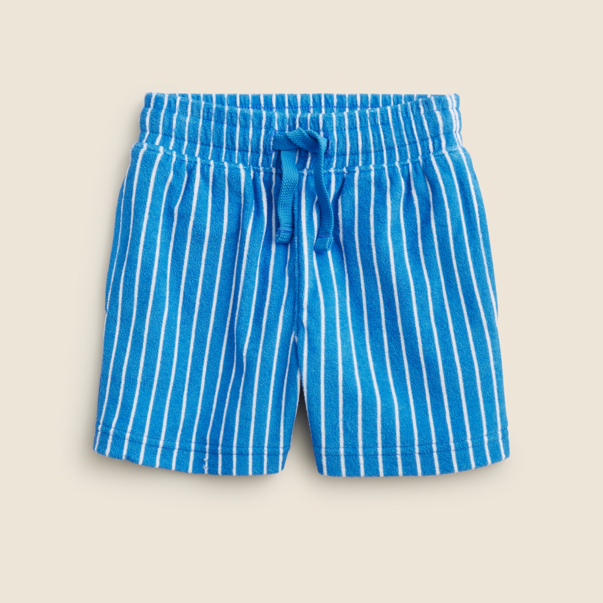 boys Kids' pull-on short in striped towel terry