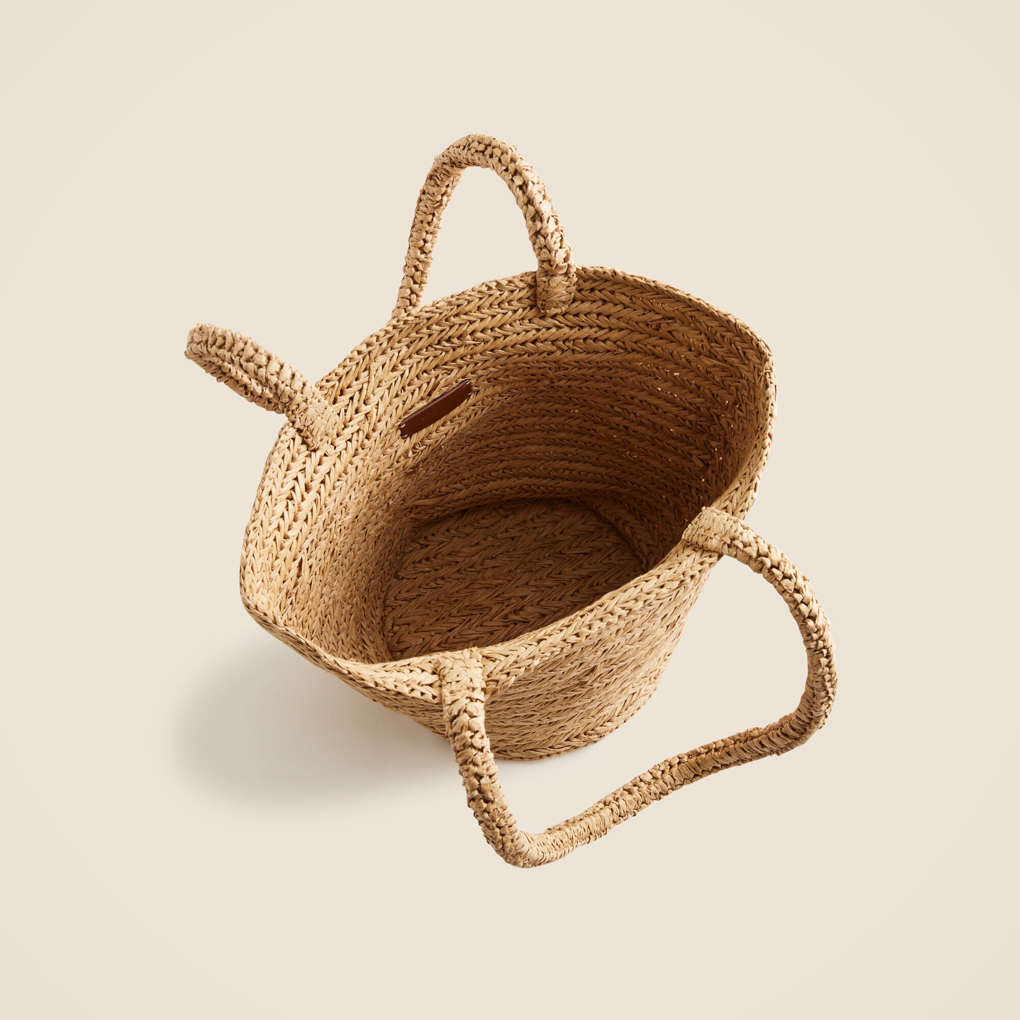 Malta handwoven straw tote