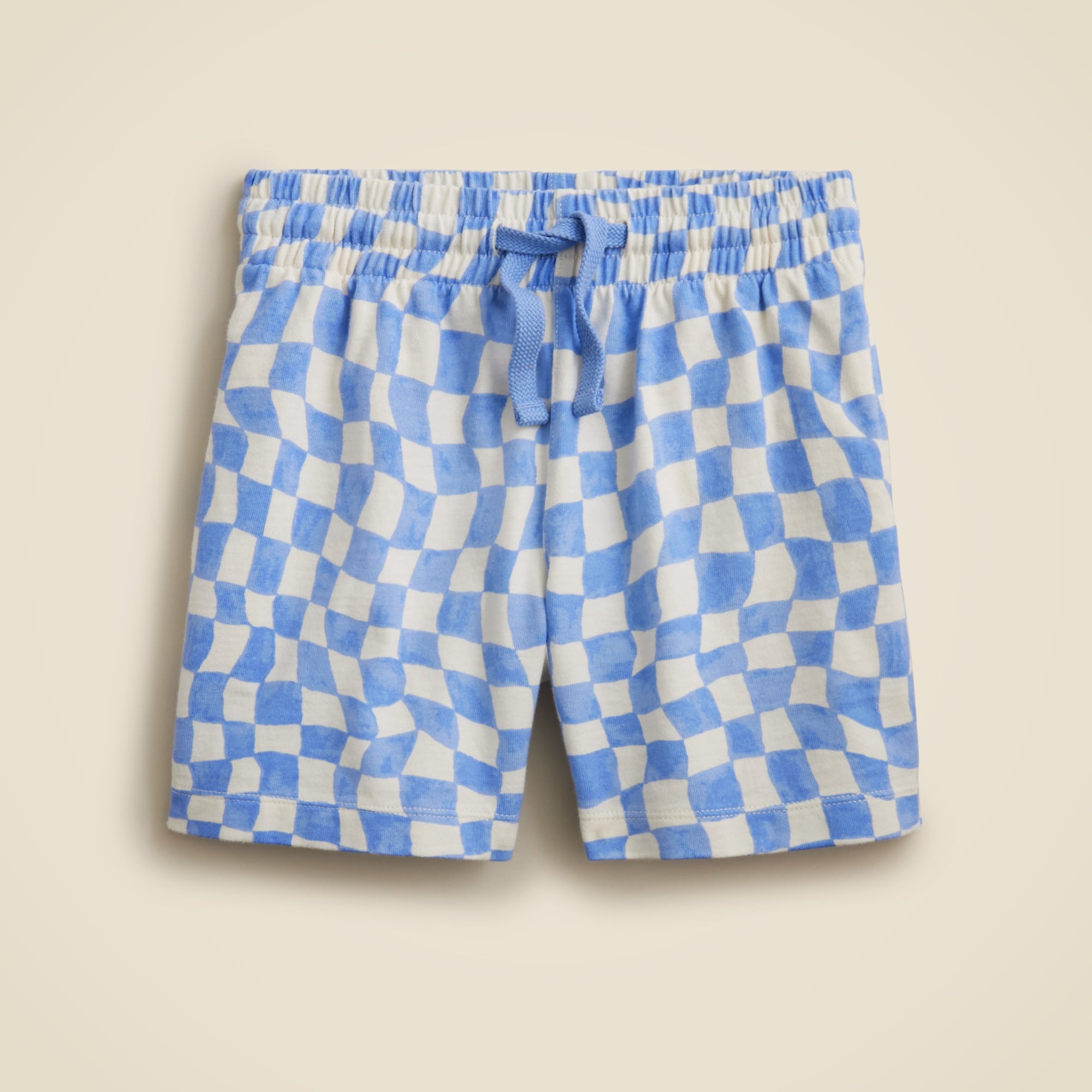 boys Kids' lightweight cotton pull-on short in checkerboard