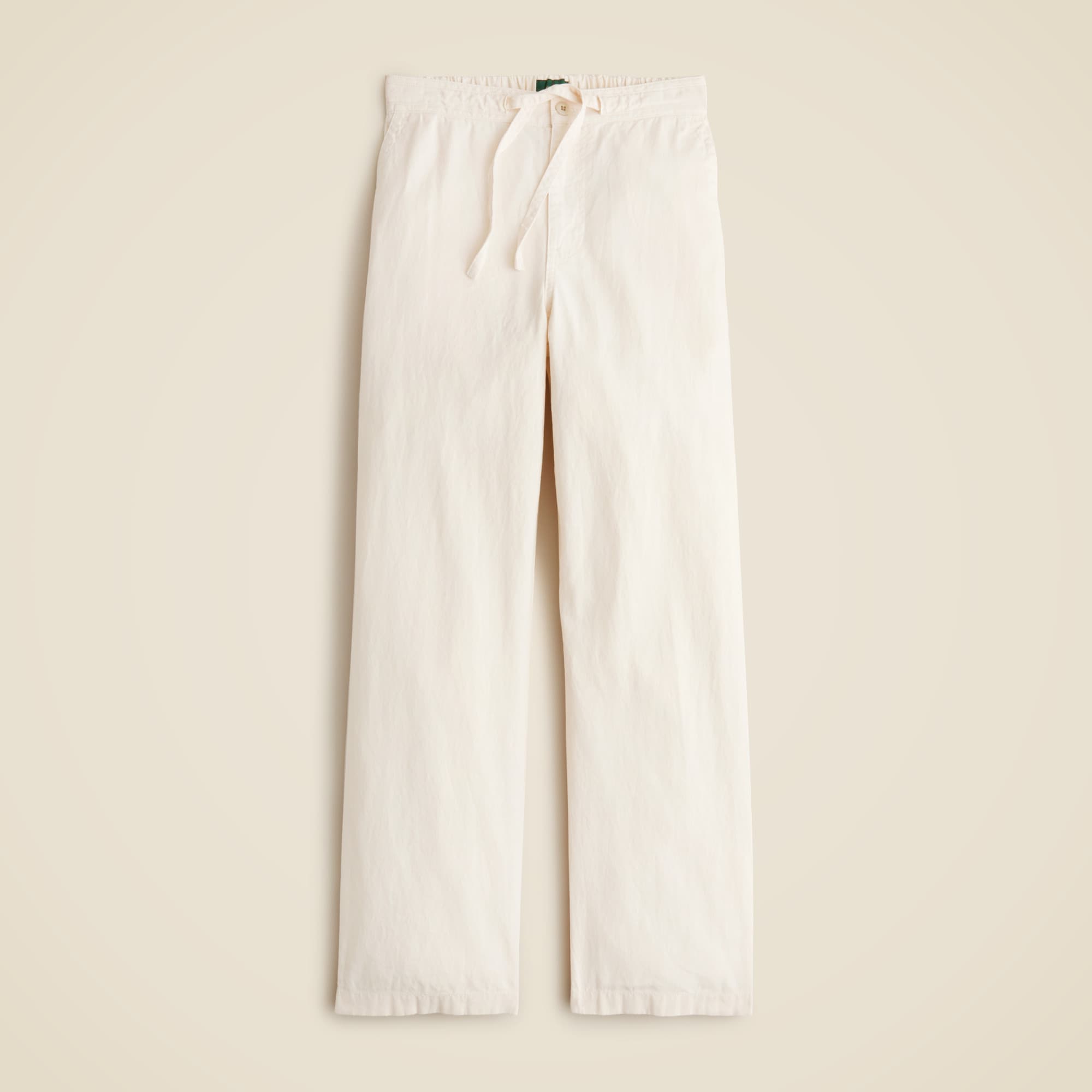 Relaxed-fit drawstring Studio pant in hemp-cotton blend