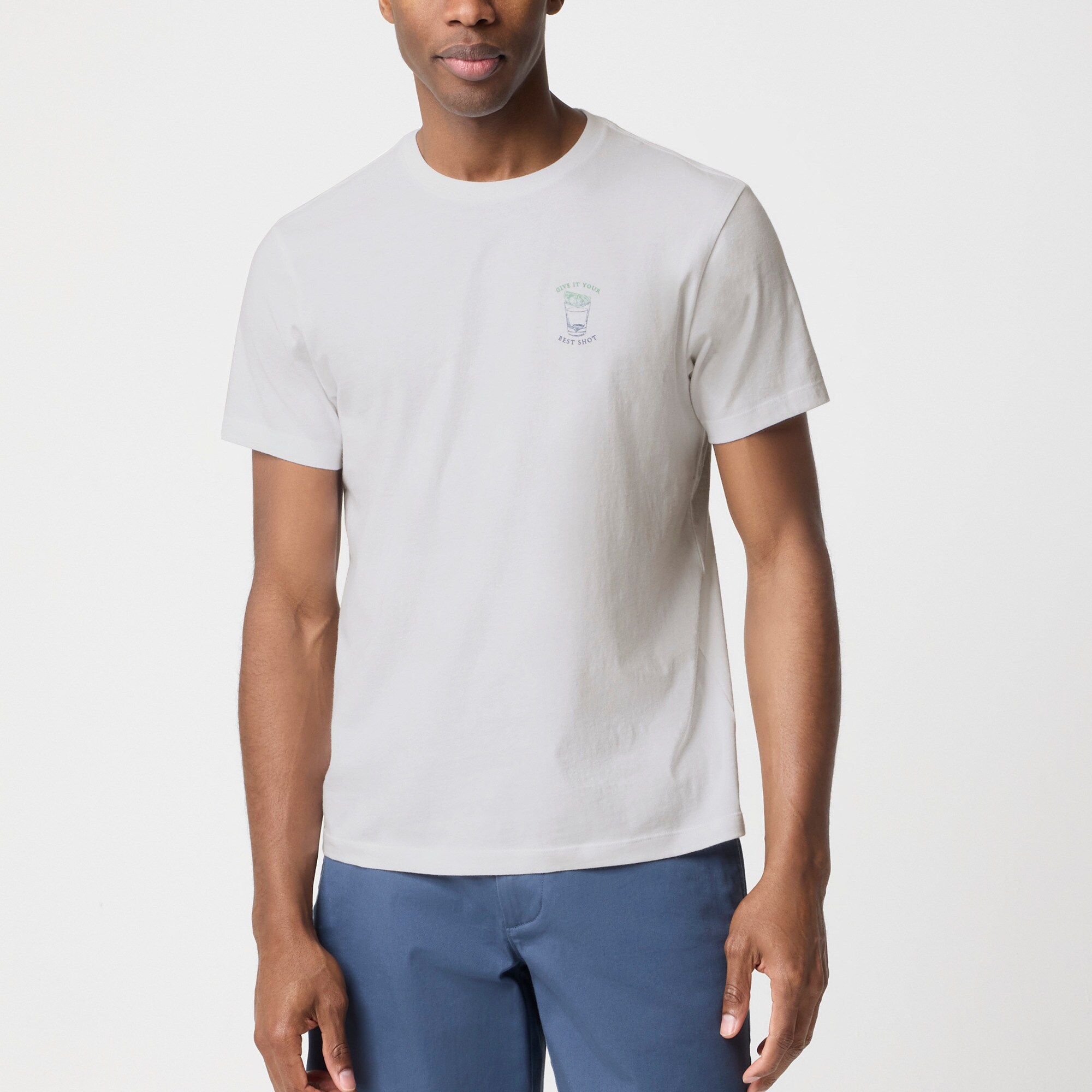 mens &quot;Give it your best shot&quot; graphic tee