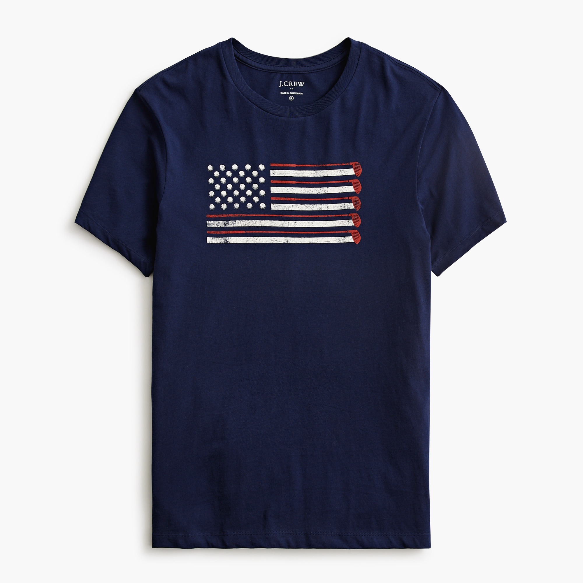golf flag graphic tee for men