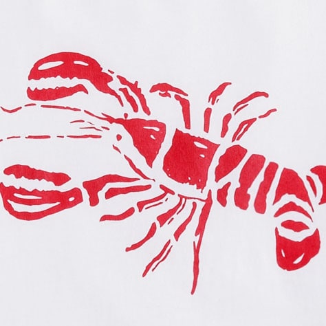 Lobster graphic tee WHITE