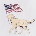 Golf flag graphic tee WHITE
