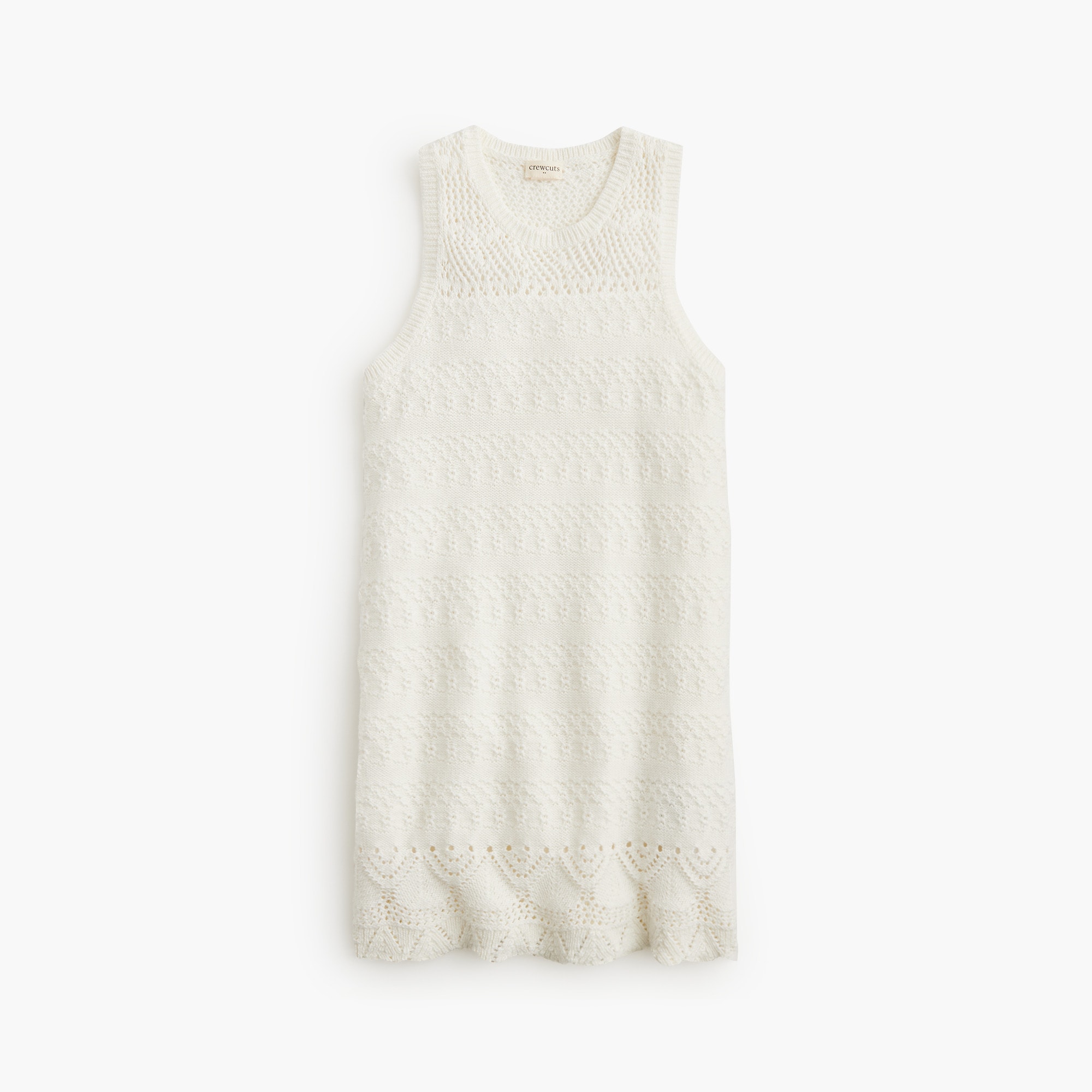 Girls' crochet sweater-dress