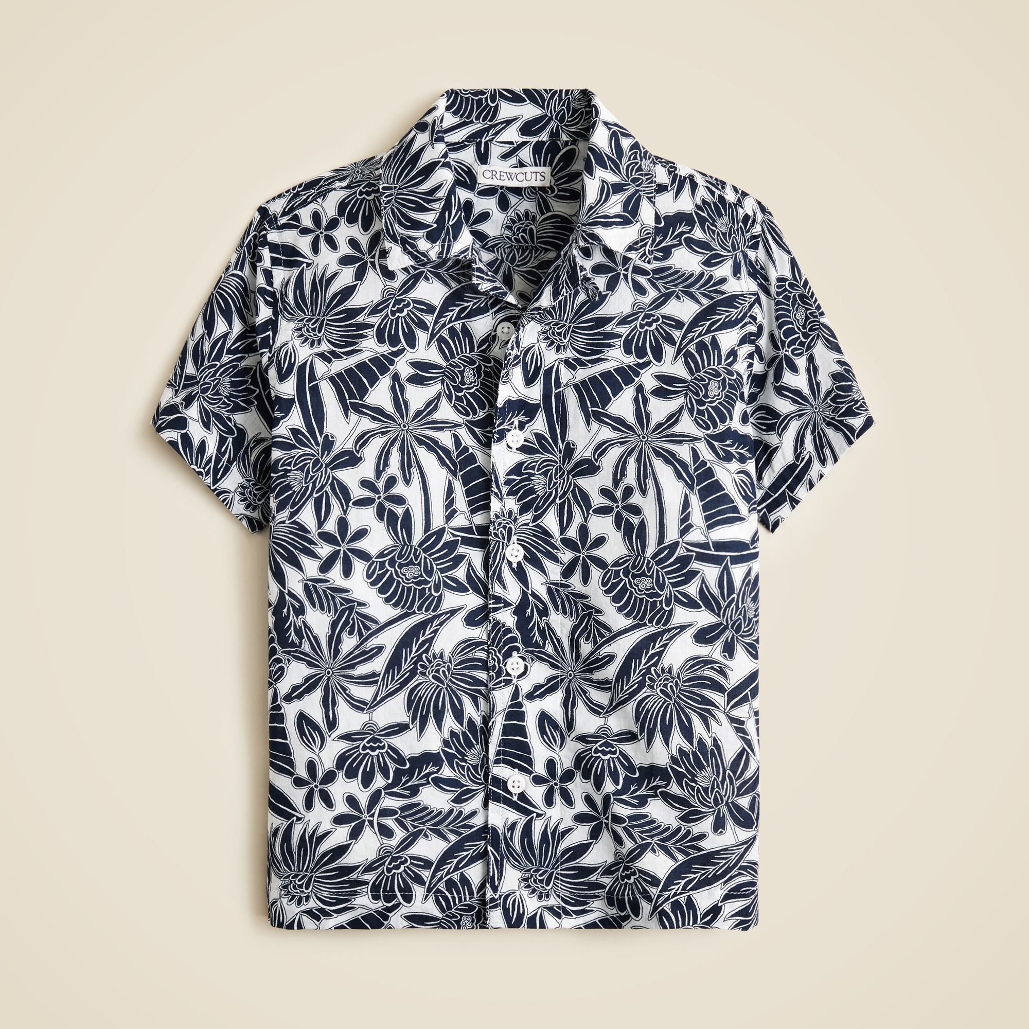 boys Kids' short-sleeve camp shirt in prints