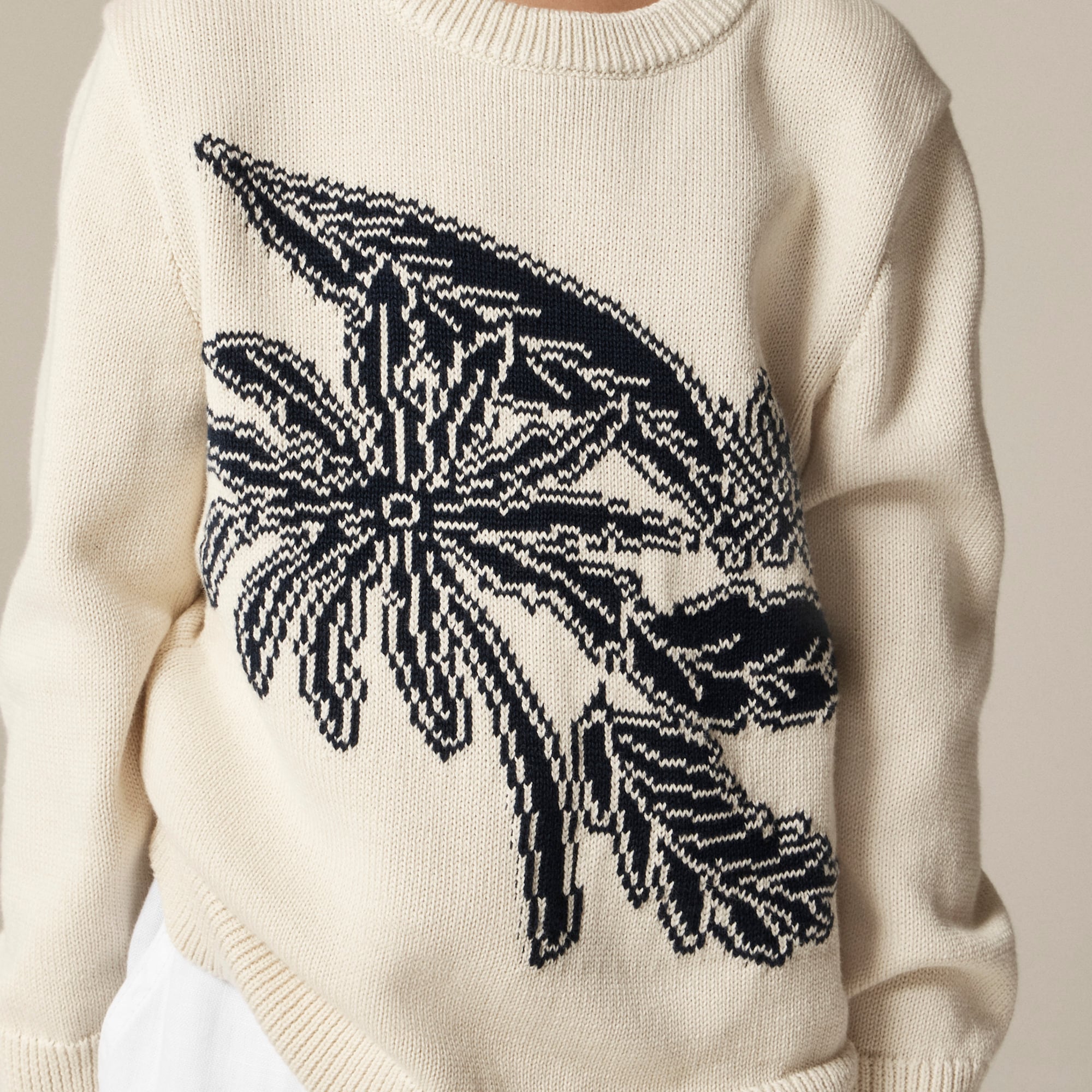 特別値下げ中COMMEdesGARÇONSCOMMEdesGARÇONS25aw Limited-edition Kids' Intarsia Sweater In Cotton Blend For Boys