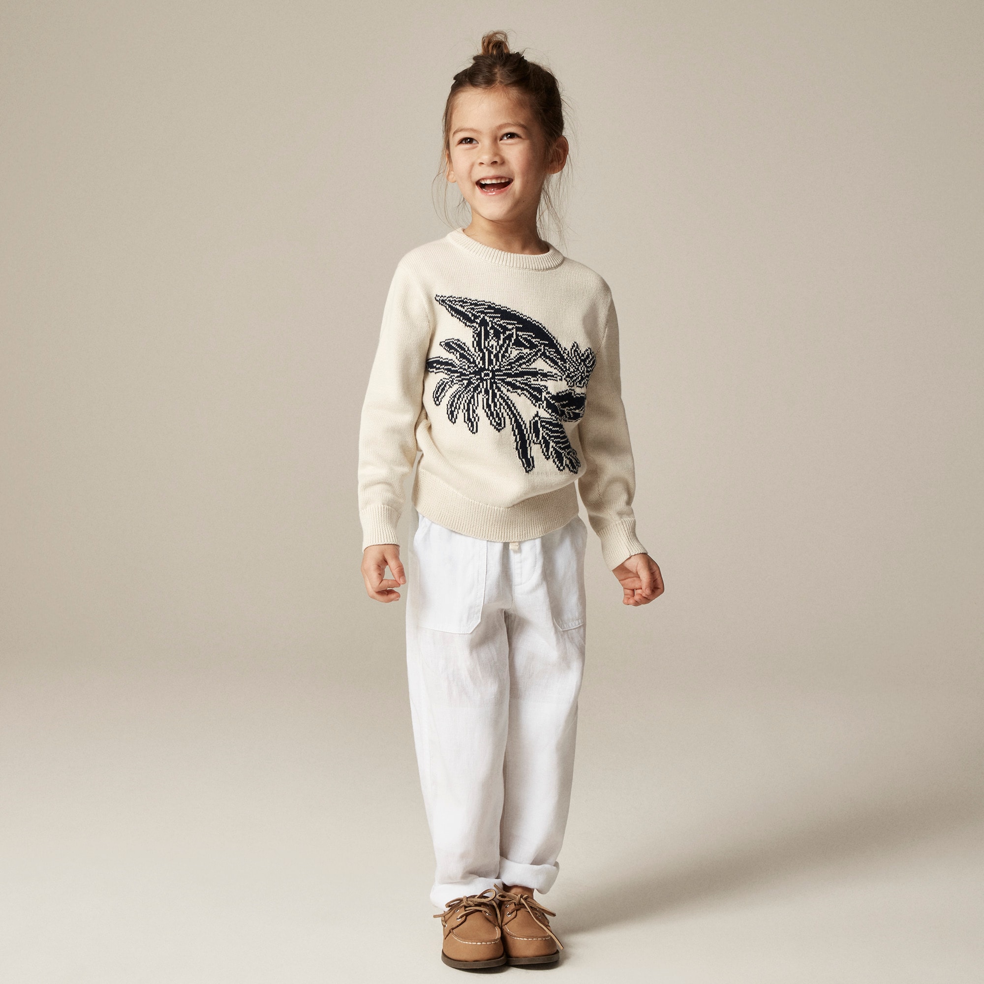 boys Limited-edition kids' intarsia sweater in cotton blend