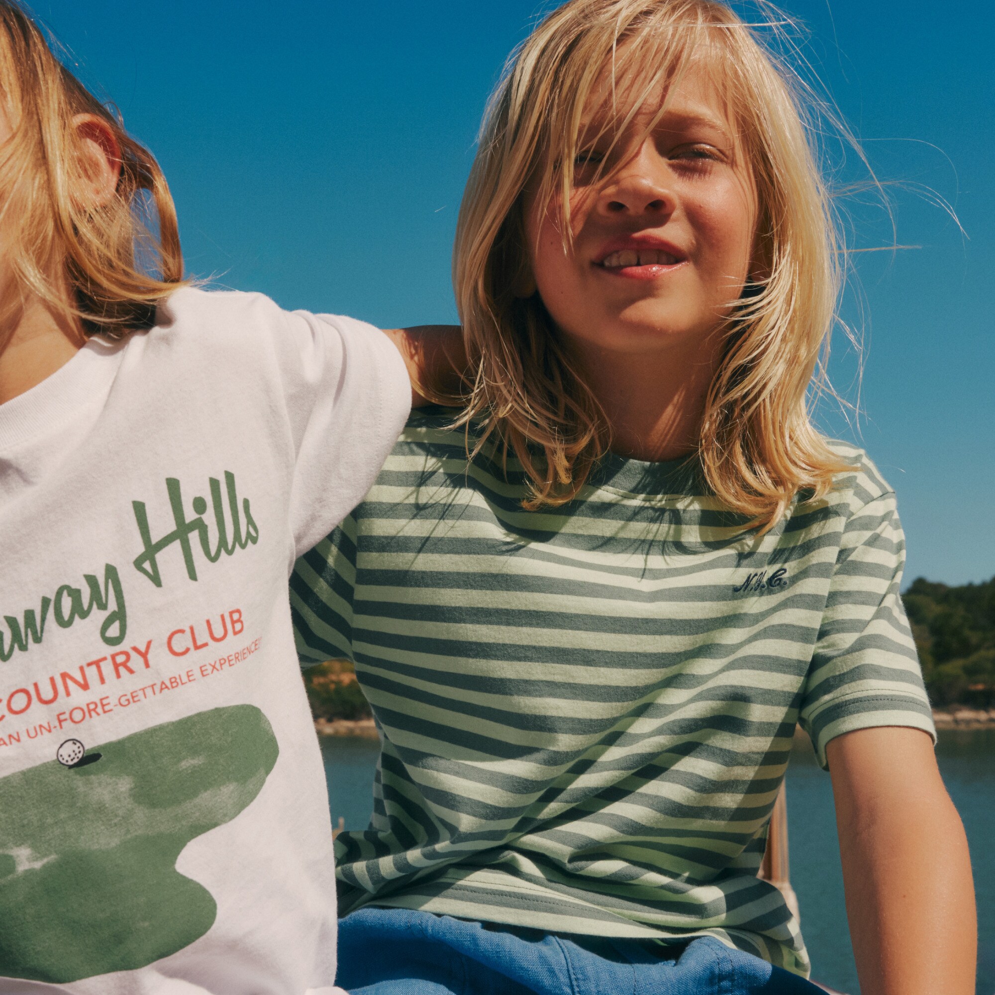  Kids' short-sleeve NYC embroidered graphic T-shirt