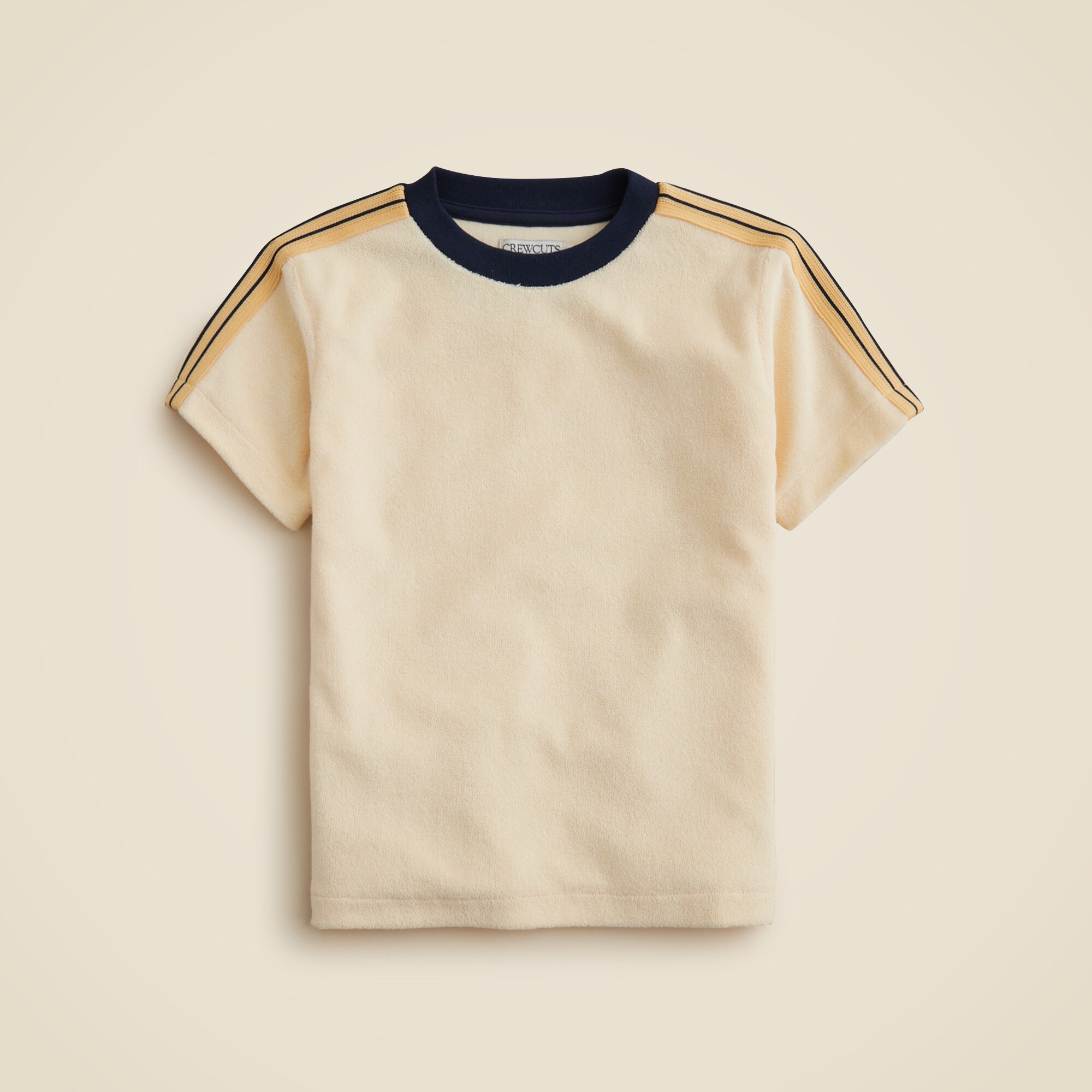 boys Kids' side-stripe T-shirt in towel terry