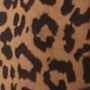 Printed tie-front beach dress WARM BRANDY BLACK