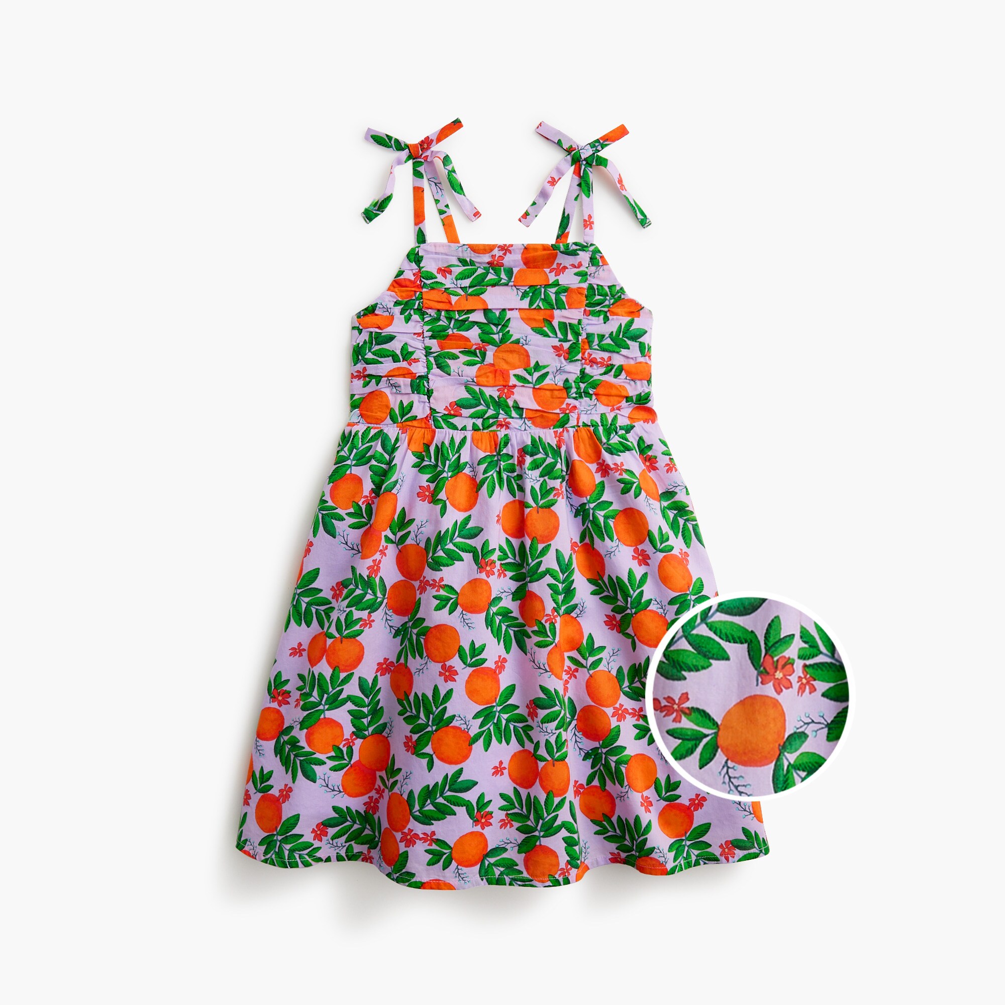 girls Girls' ruched-bodice tank dress