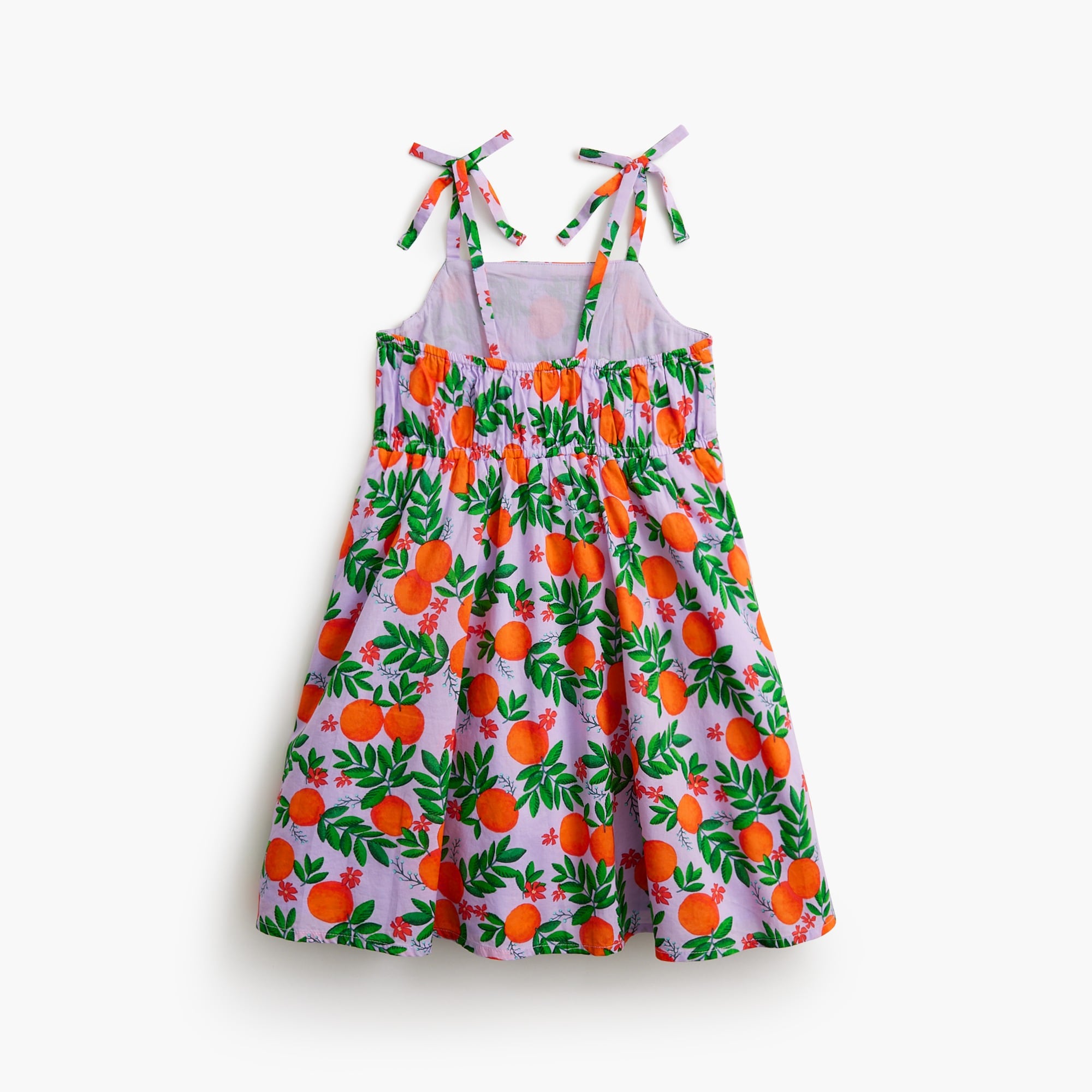 Girls' ruched-bodice tank dress