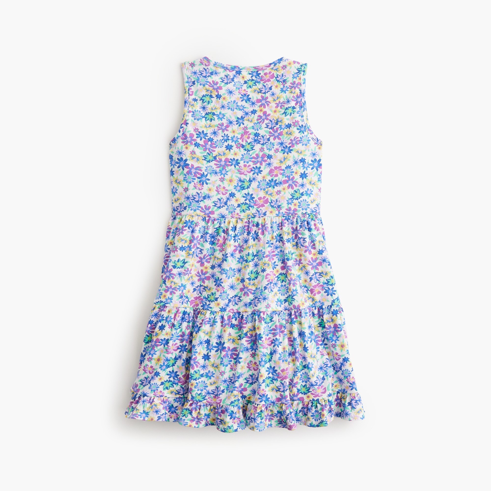 Girls' floral knit tank dress