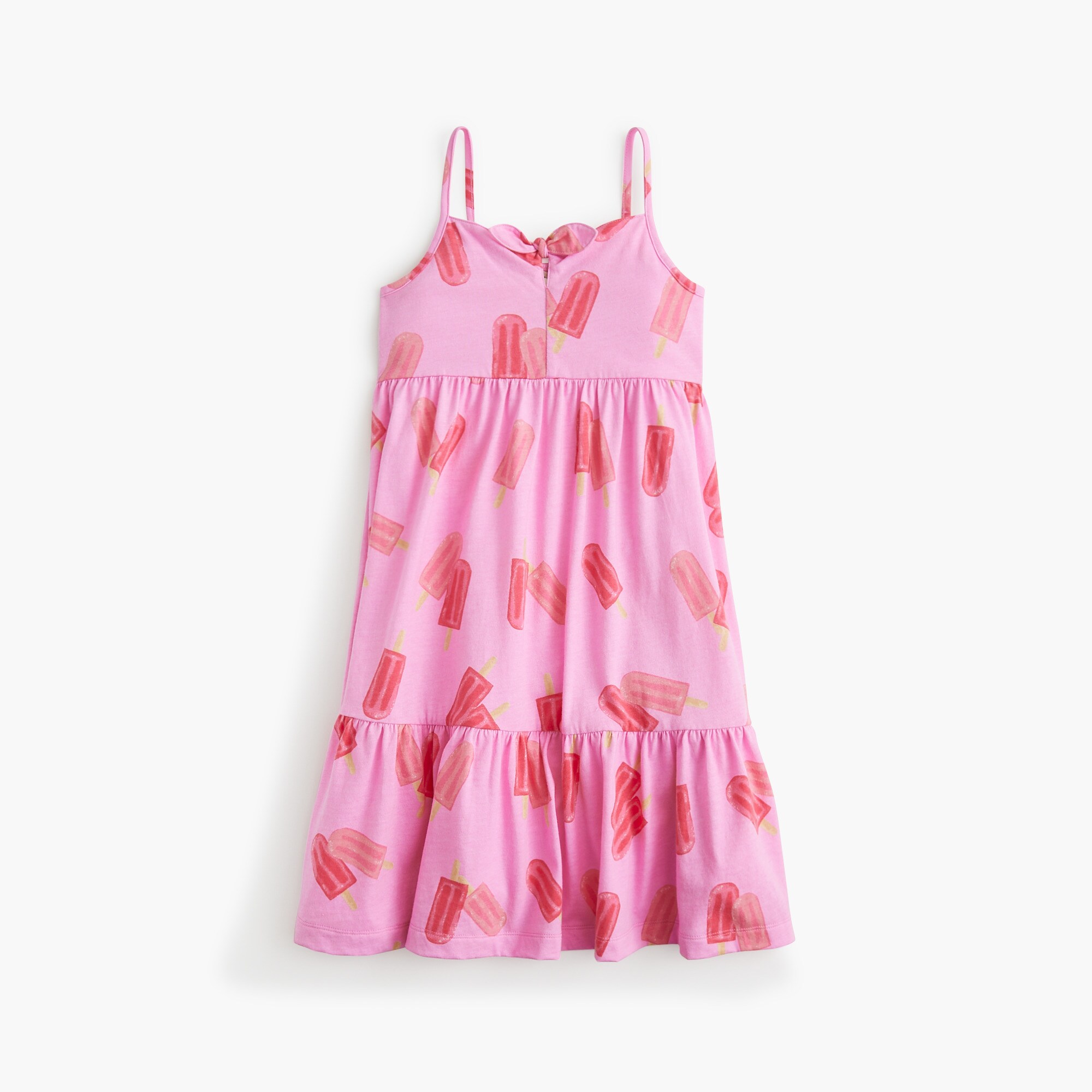  Girls' ice pop-print midi dress