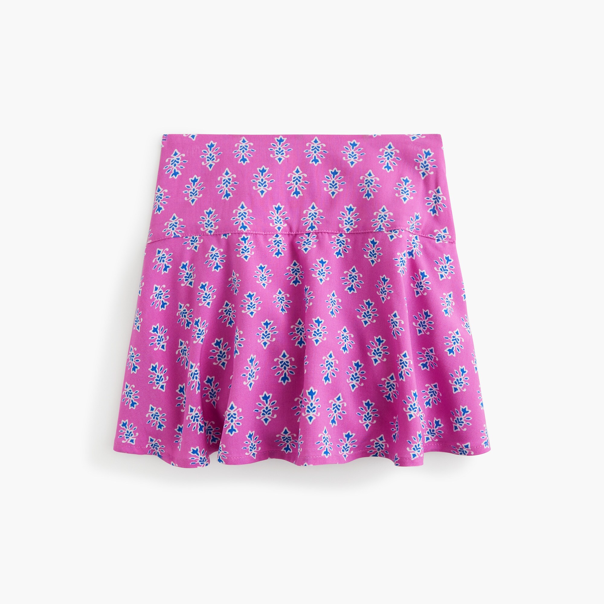 girls' block-print skort for girls