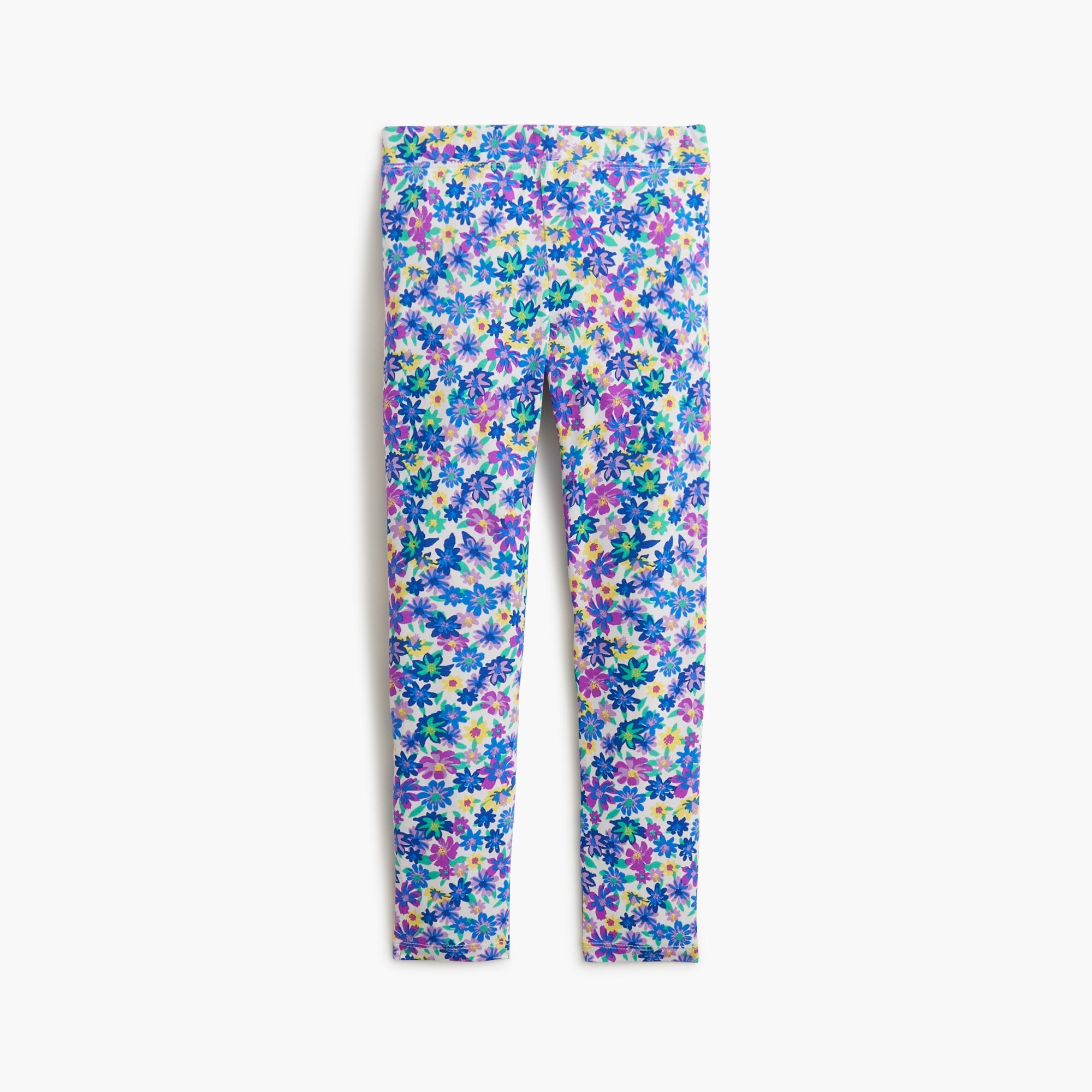 Girls' floral leggings